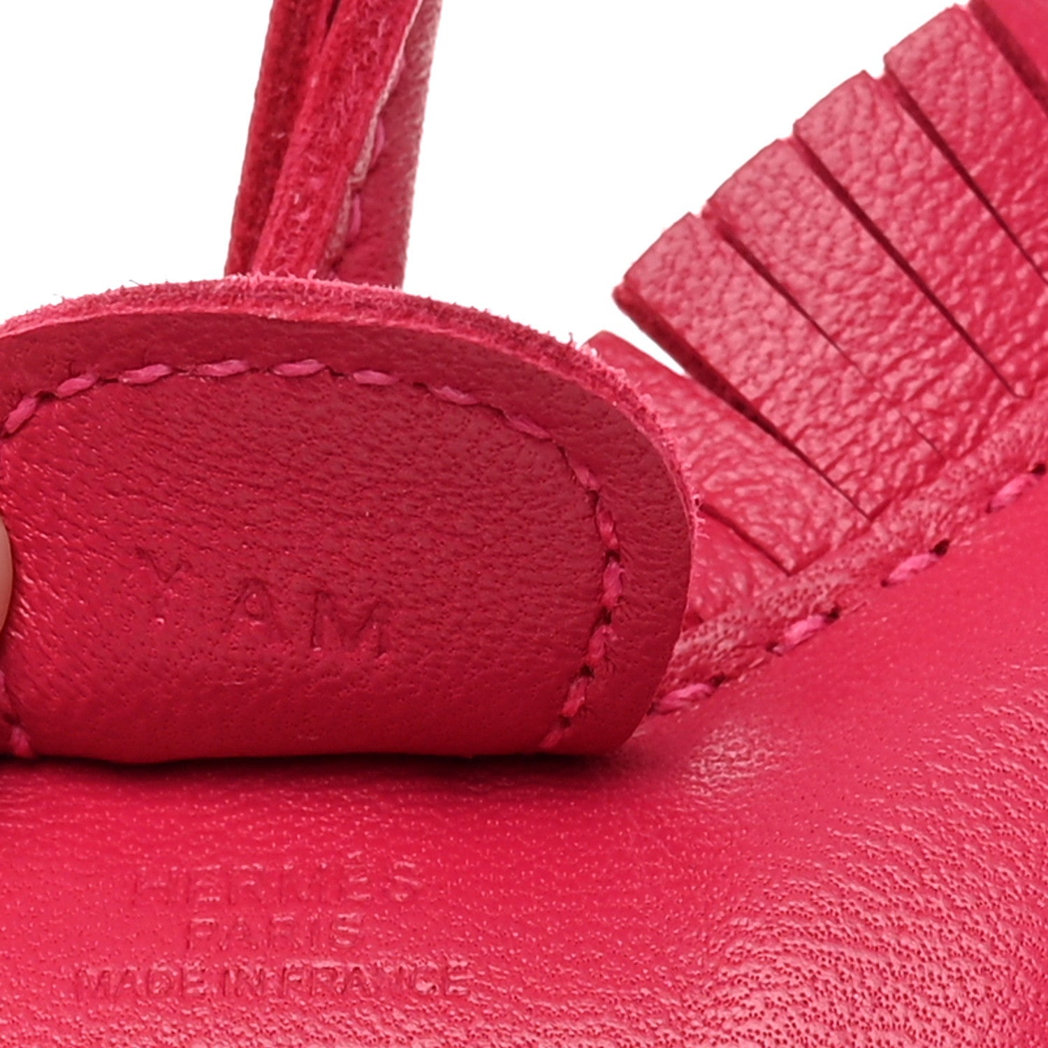 Milo Lambskin Grigri Rodeo Horse Bag Charm PM Rose Mexico