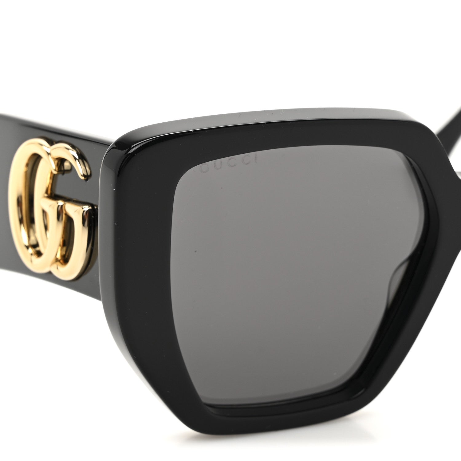 Acetate Square Frame Sunglasses GG0956S Black