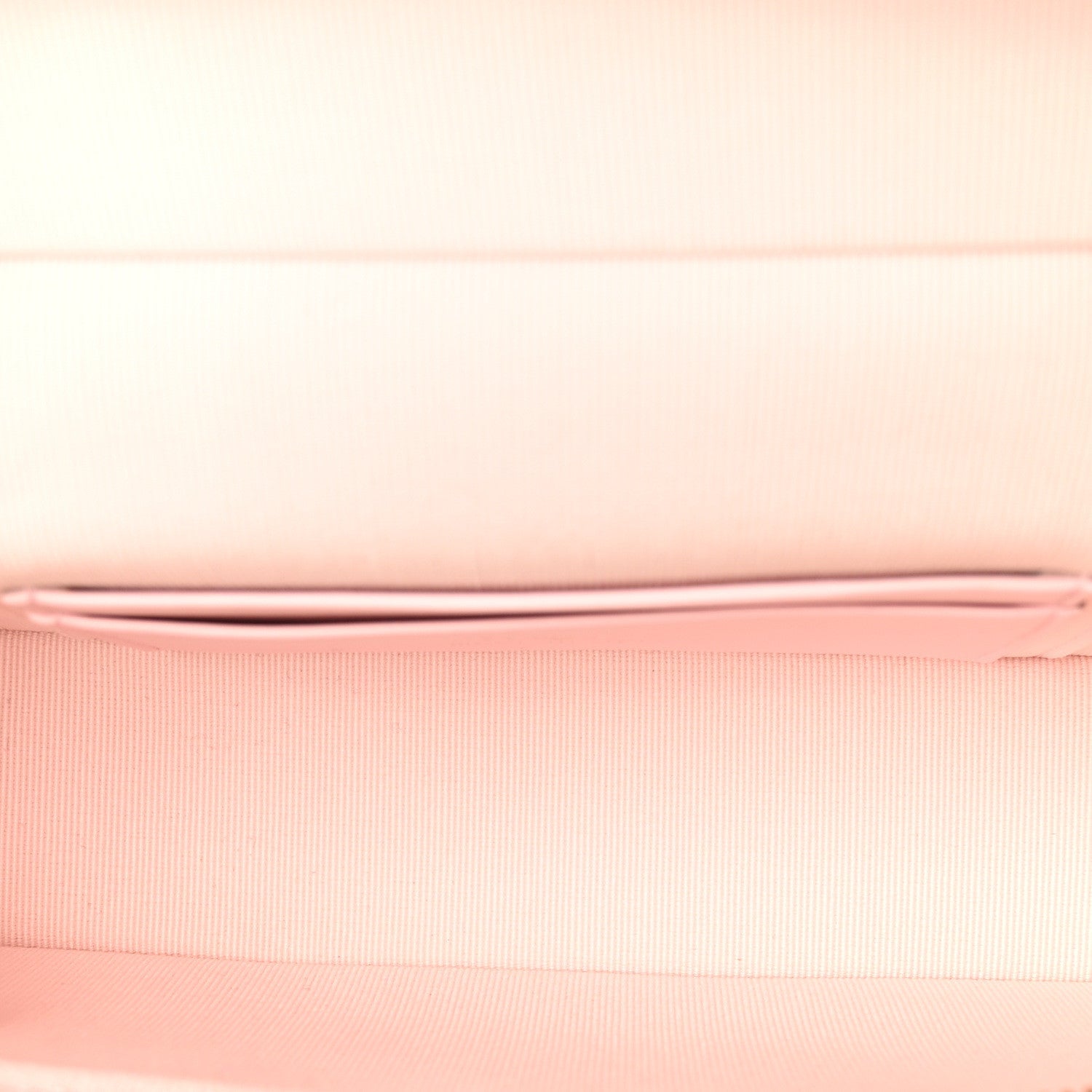 Caviar Quilted Top Handle Slim Vanity With Chain Light Pink