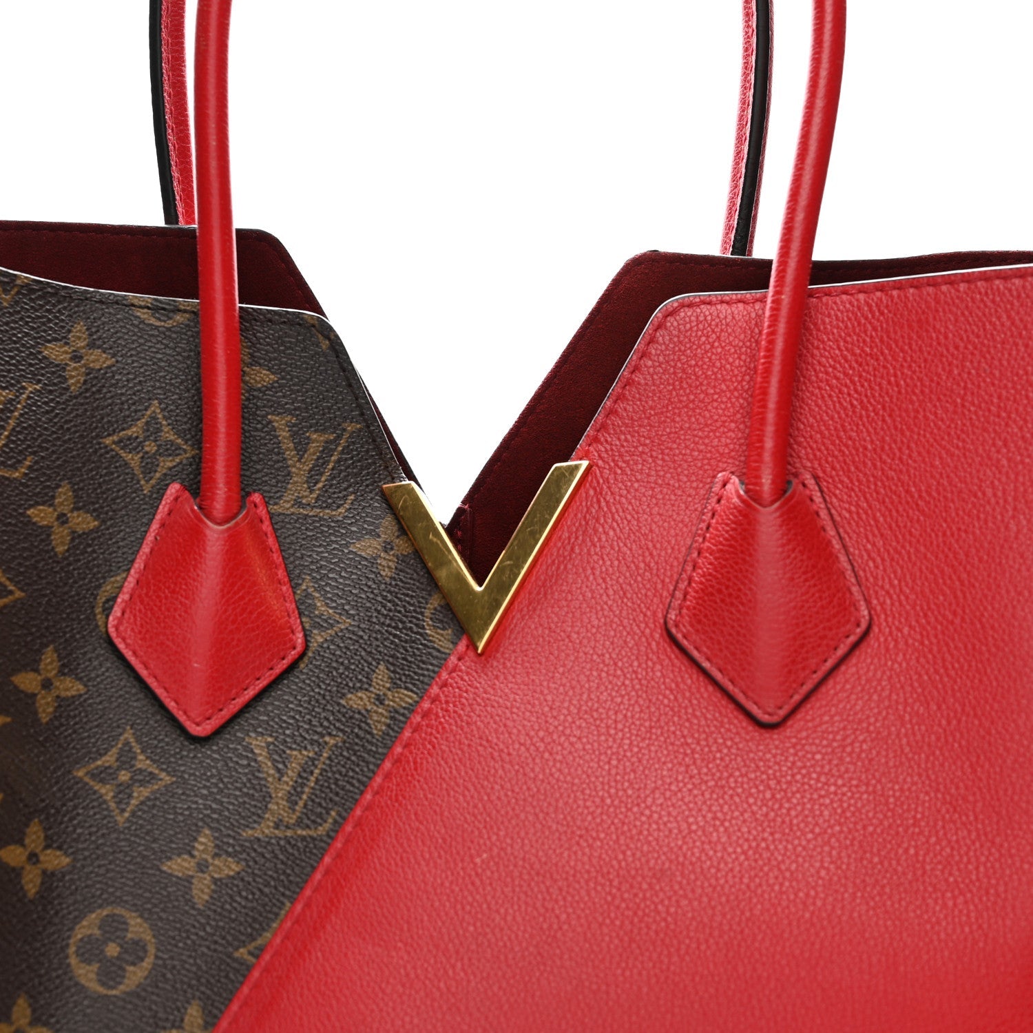 Calfskin Monogram Kimono Tote Cherry