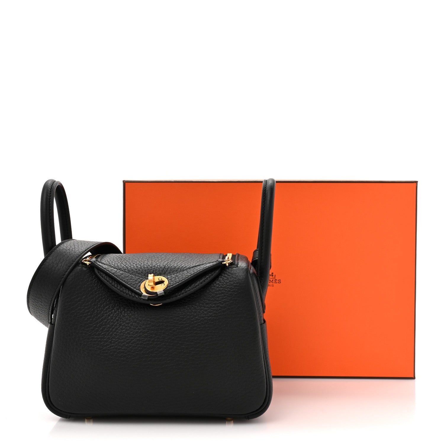 Taurillon Clemence Mini Lindy 20 Black