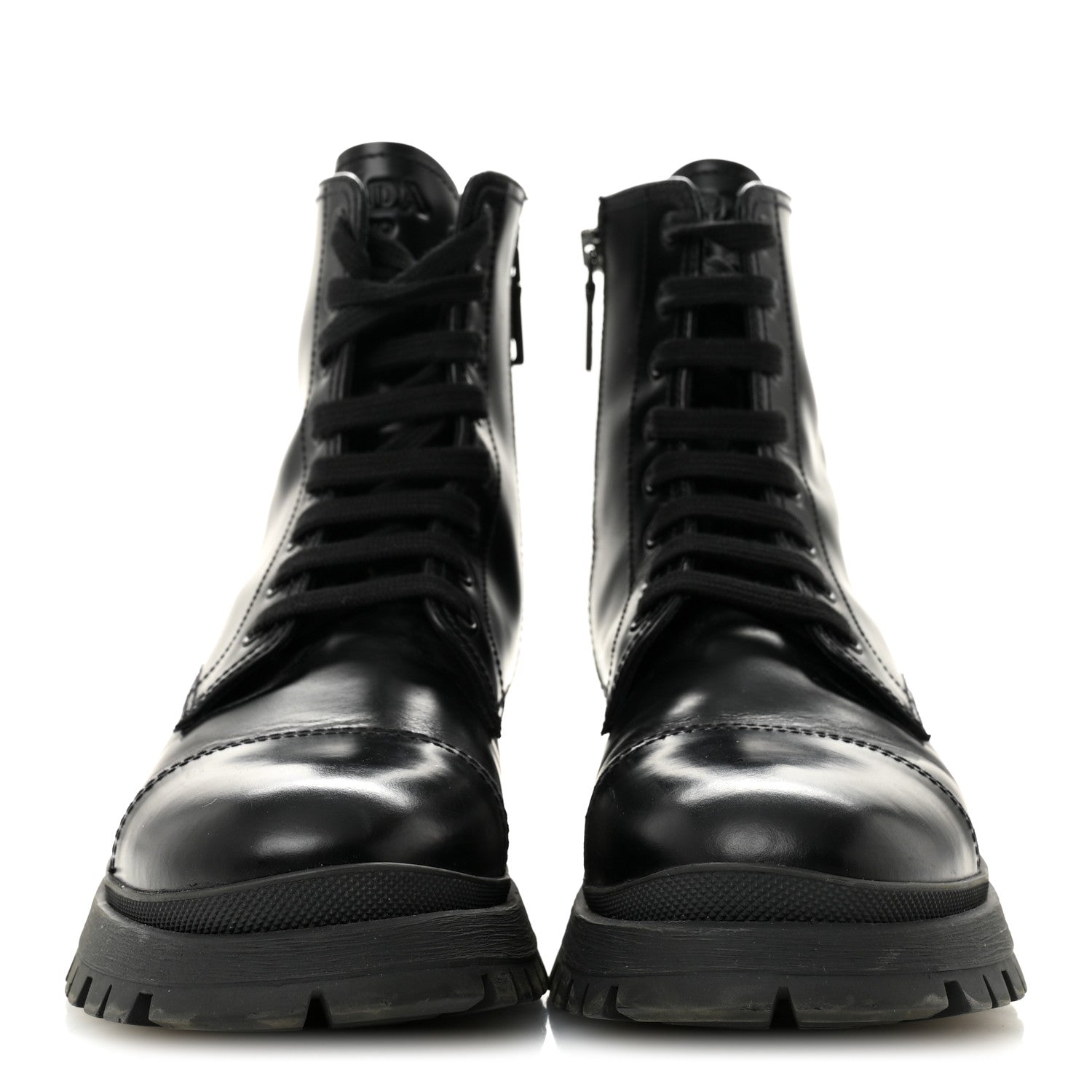 Spazzolato Chocolate 50mm Combat Boots 36.5 Black