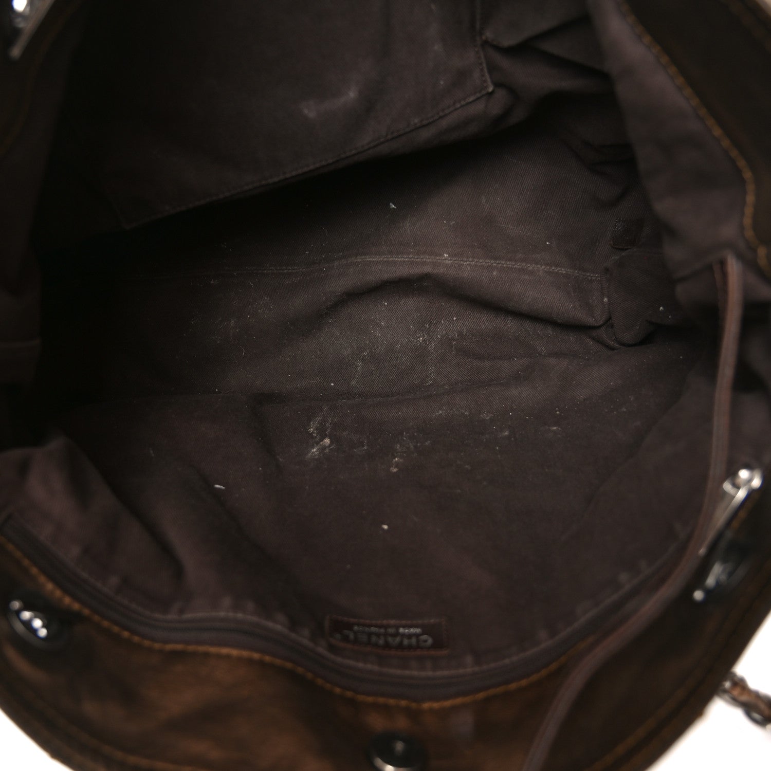 Metallic Aged Calfskin Large Shopping In Moscow Tote Bronze