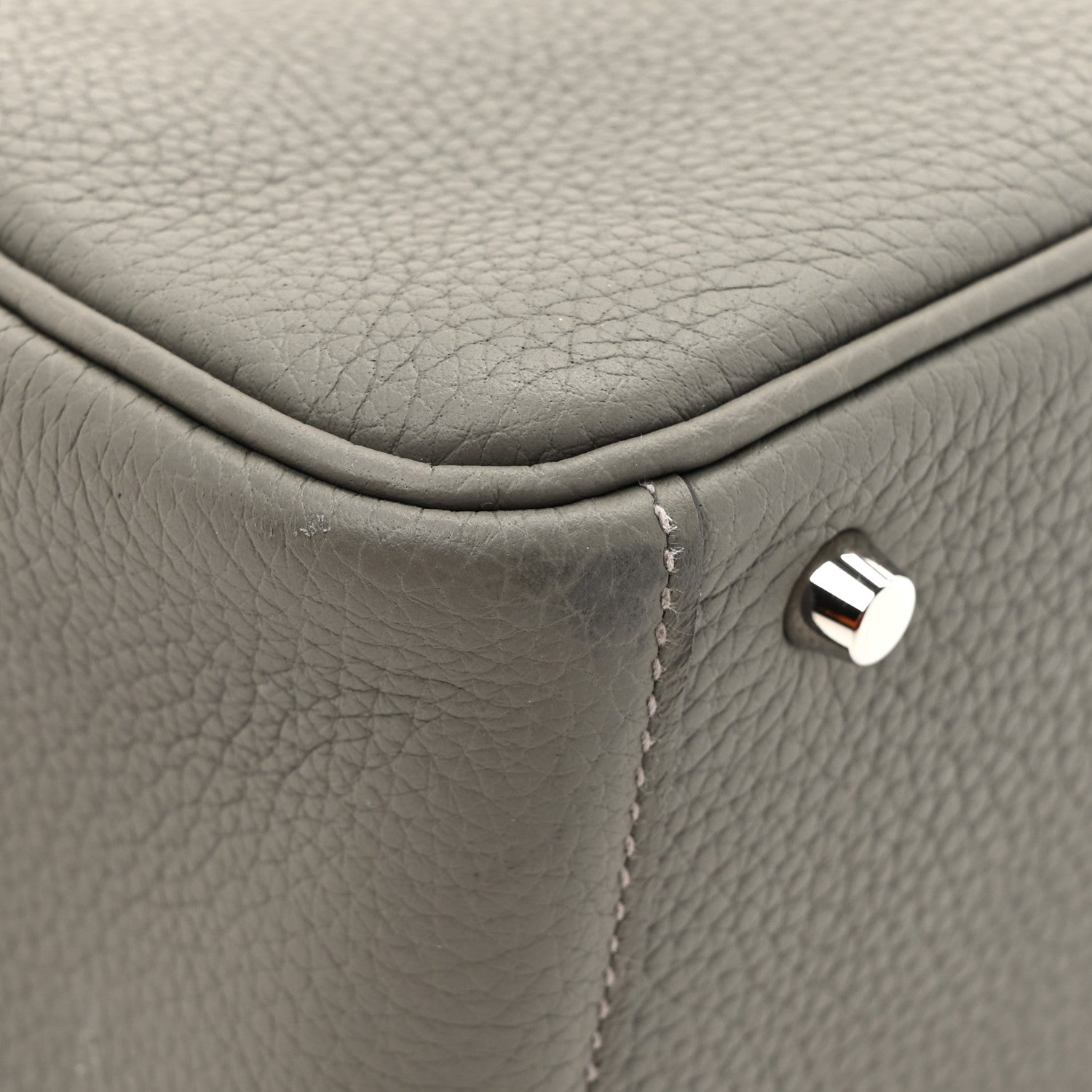 Taurillon Clemence Mini Lindy 20 Gris Meyer