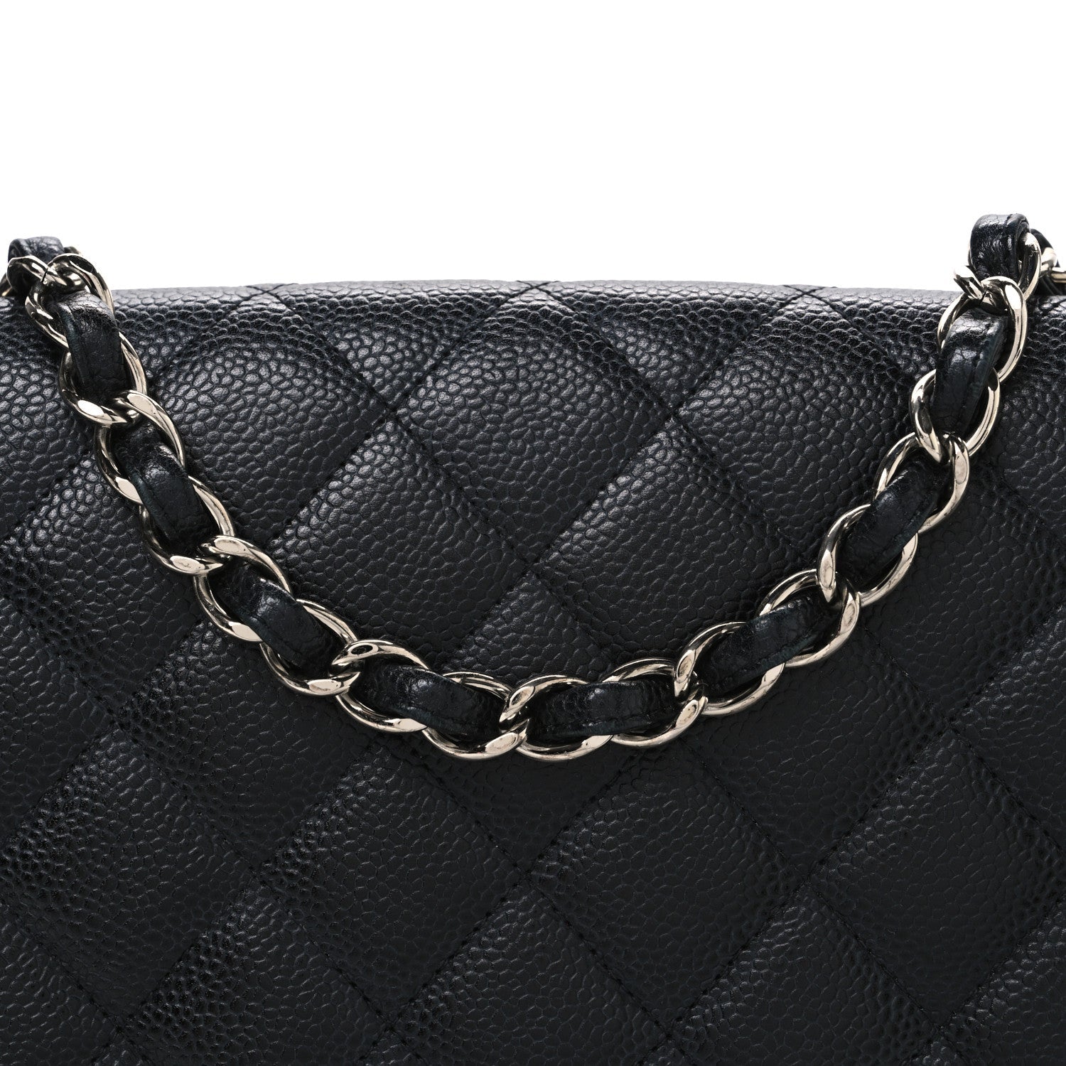 Caviar Quilted Jumbo Single Flap Black