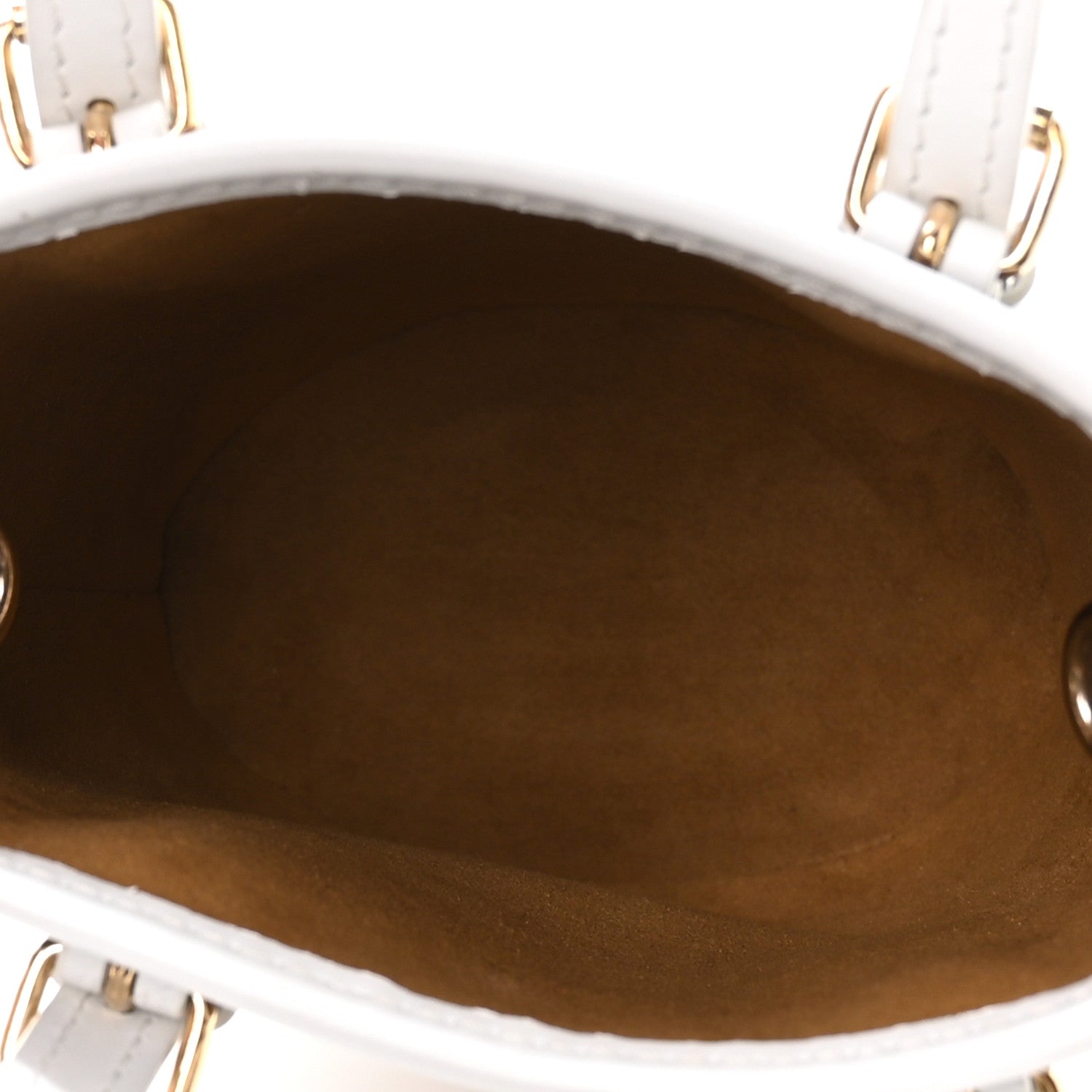 Monogram LV Match Nano Bucket Bag White