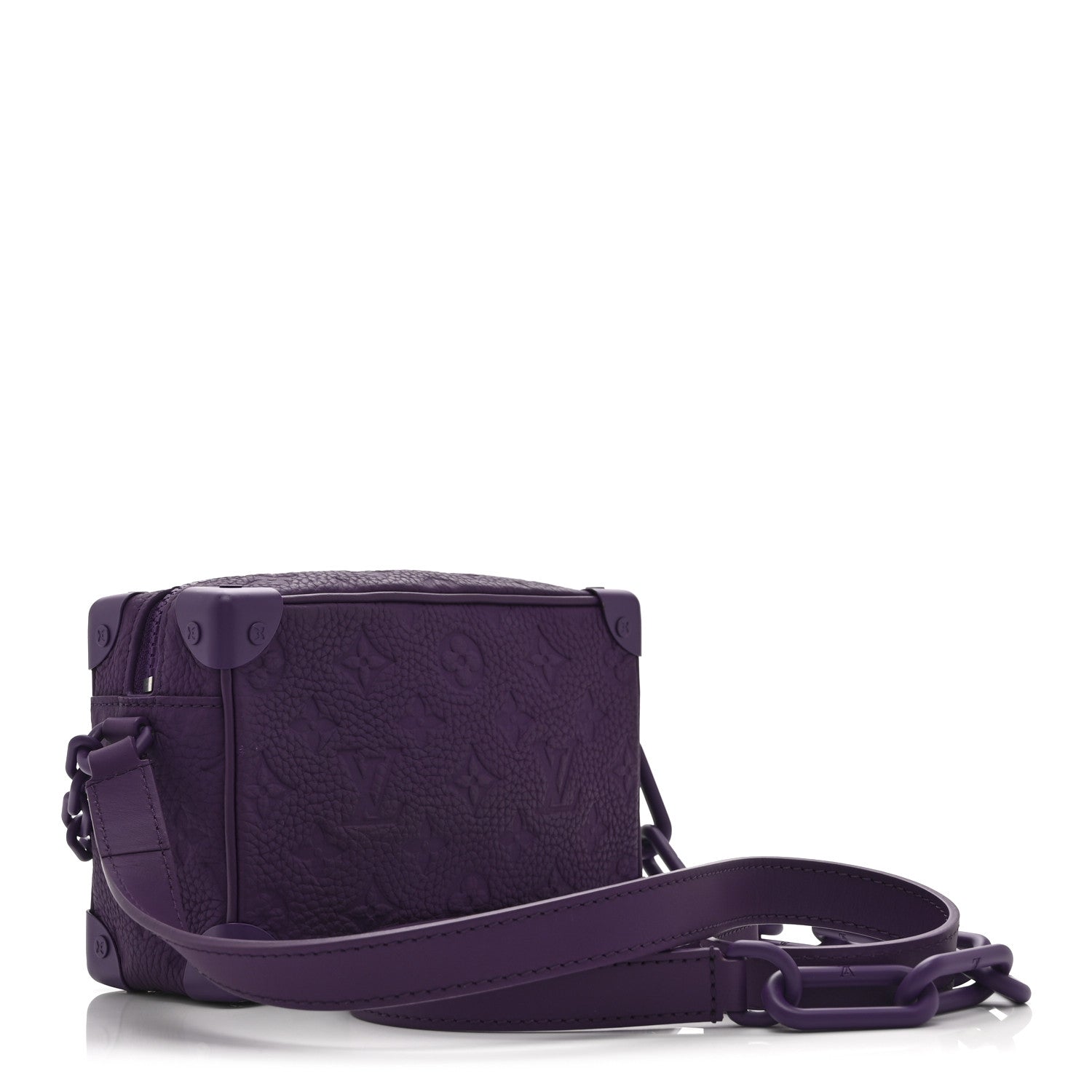 Taurillon Monogram Mini Soft Trunk Black Purple Night