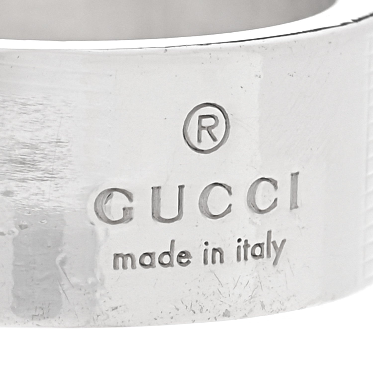 Sterling Silver Trademark Band Ring 52 6