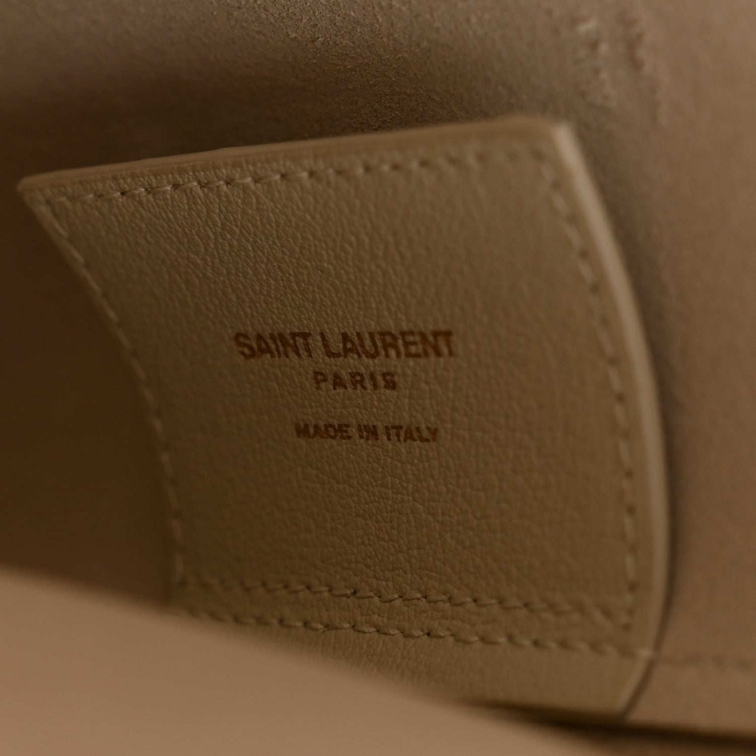 Calfskin North South Shopping Tote Crema Soft