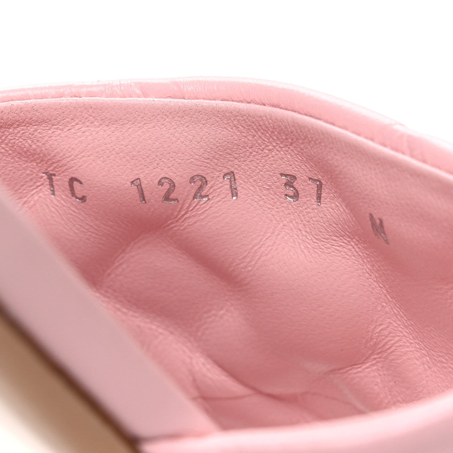 Lambskin Embossed Monogram Revival Flat Mules 37 Light Pink
