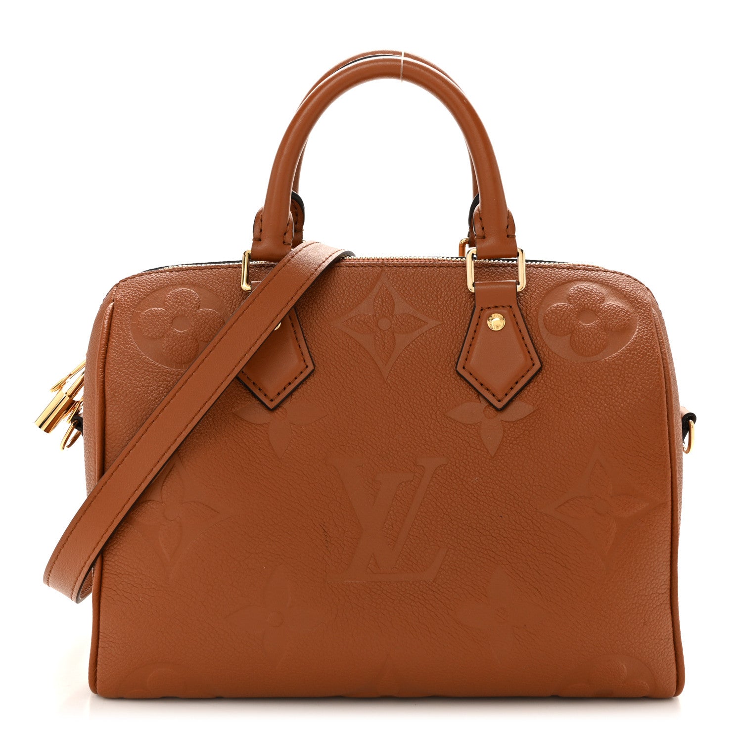 Empreinte Monogram Giant Speedy Bandouliere 25 Cognac