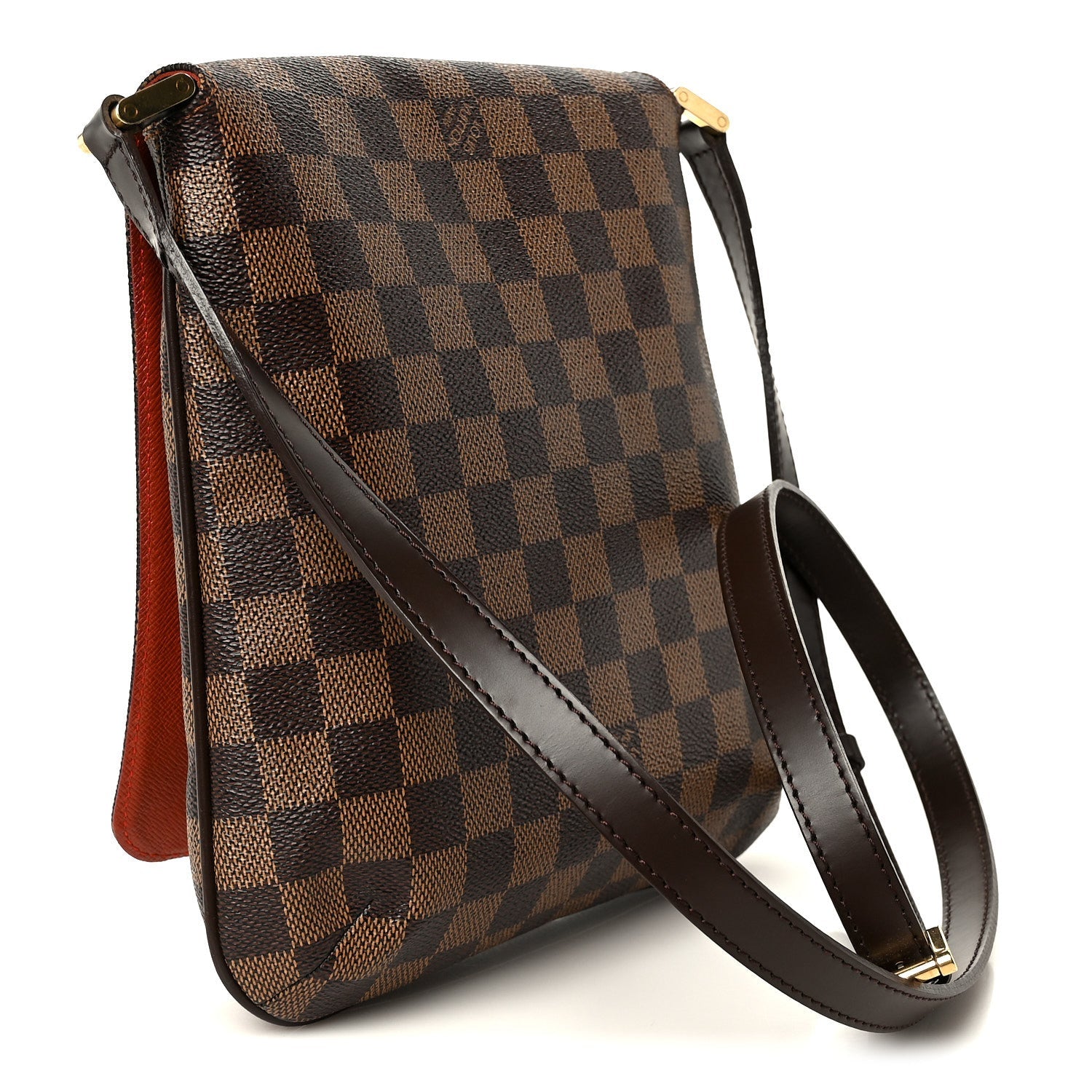 Damier Ebene Musette Salsa Long Strap