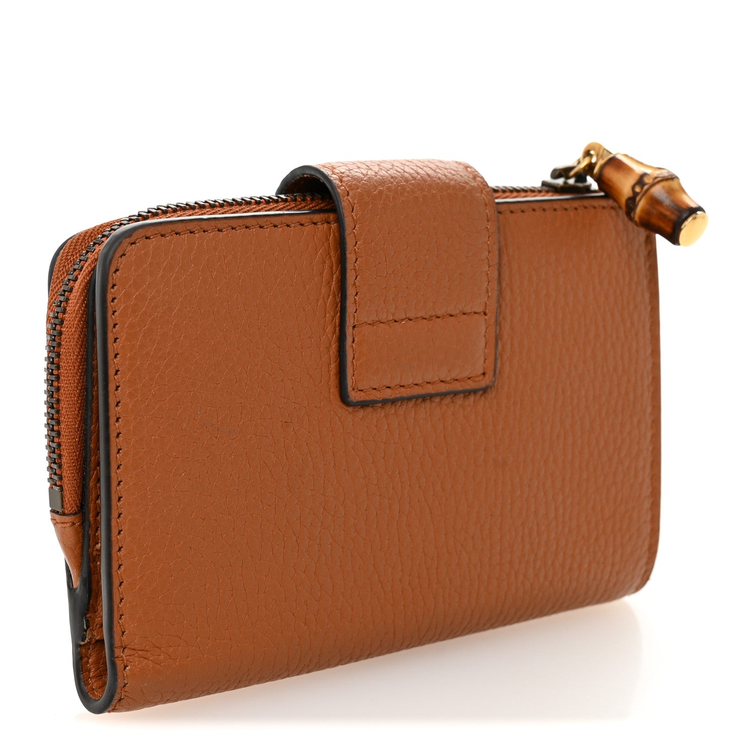 Piuma Calfskin Medium Bamboo Double G Wallet Cuir