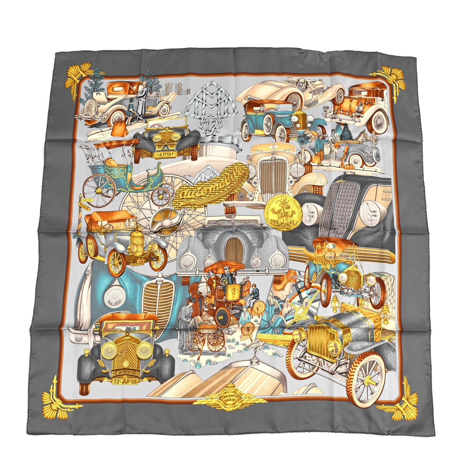 Silk Automobile Scarf 90
