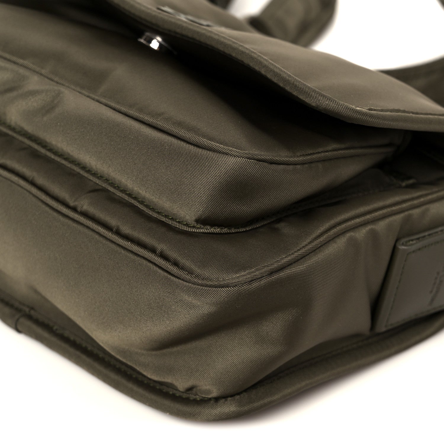 Econyl Nylon Small Niki Messenger Deep Milita