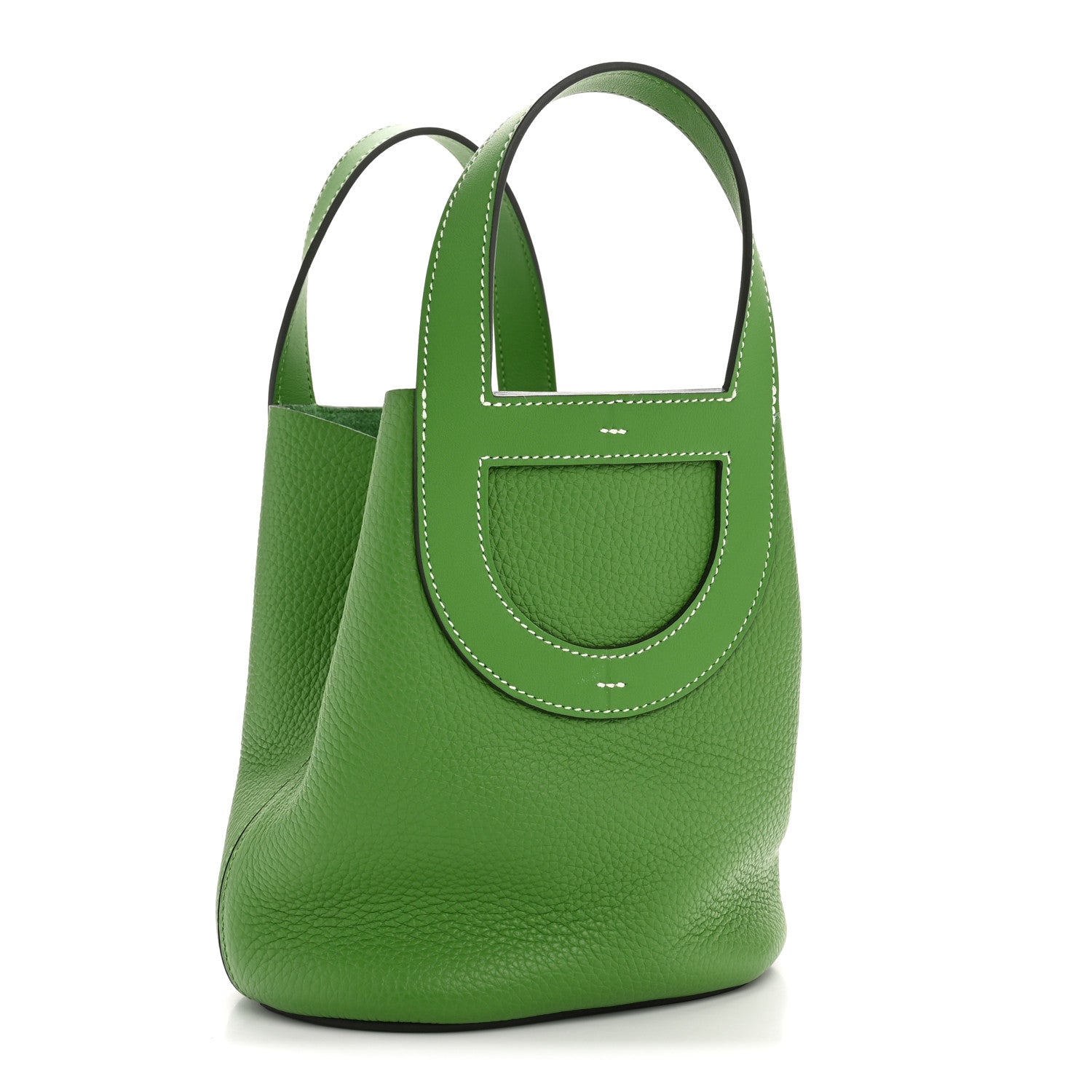 Taurillon Clemence Swift In-The-Loop 18 Bag Vert Yucca