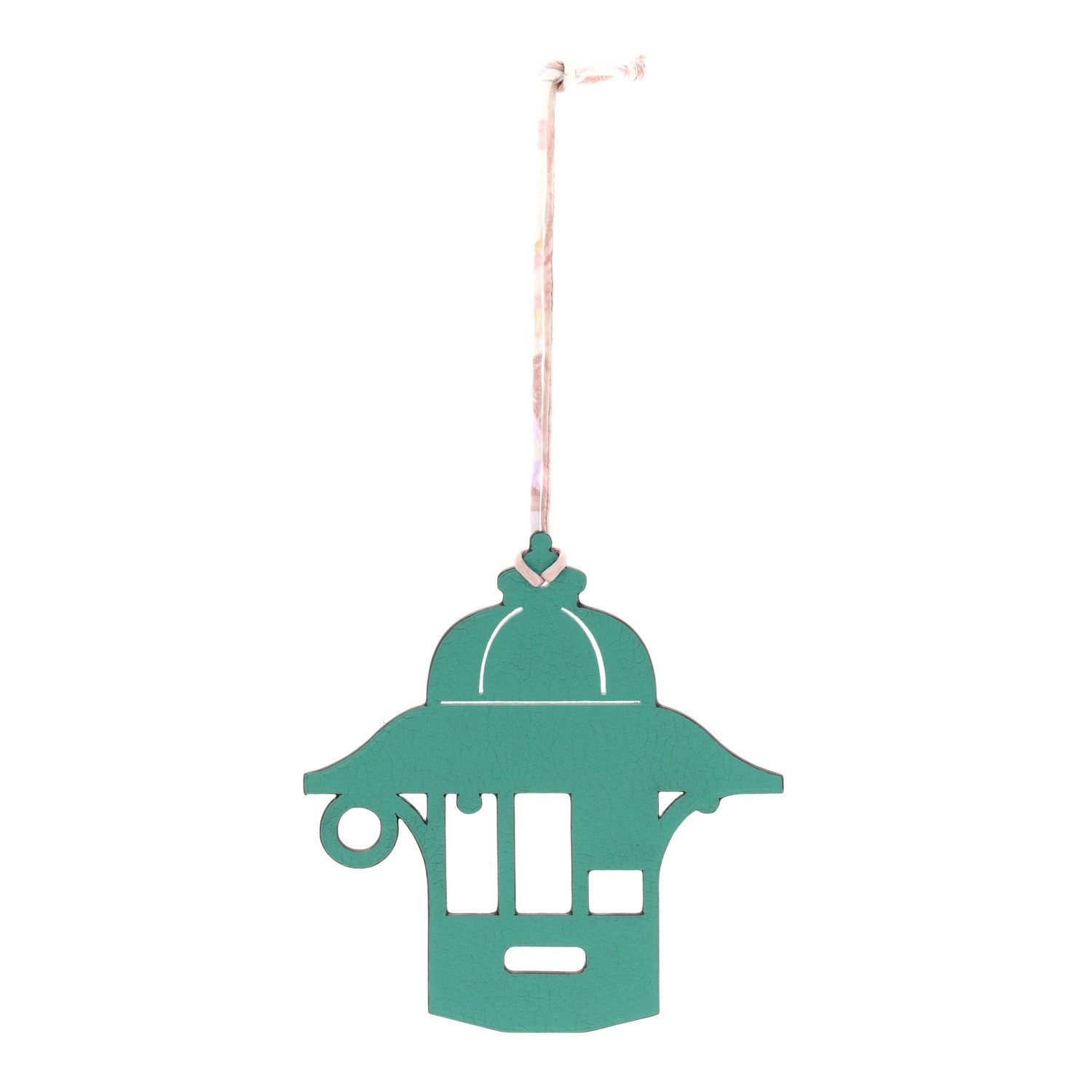 Taurillon Clemence Chevre Mysore Petit H Kiosque 3H Bag Charm Bleu Agate Vert Verone