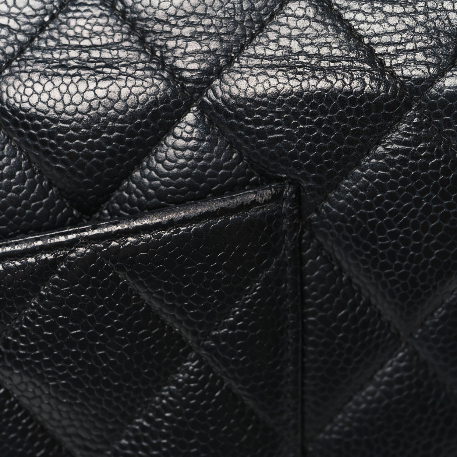 Caviar Jumbo Single Flap Black