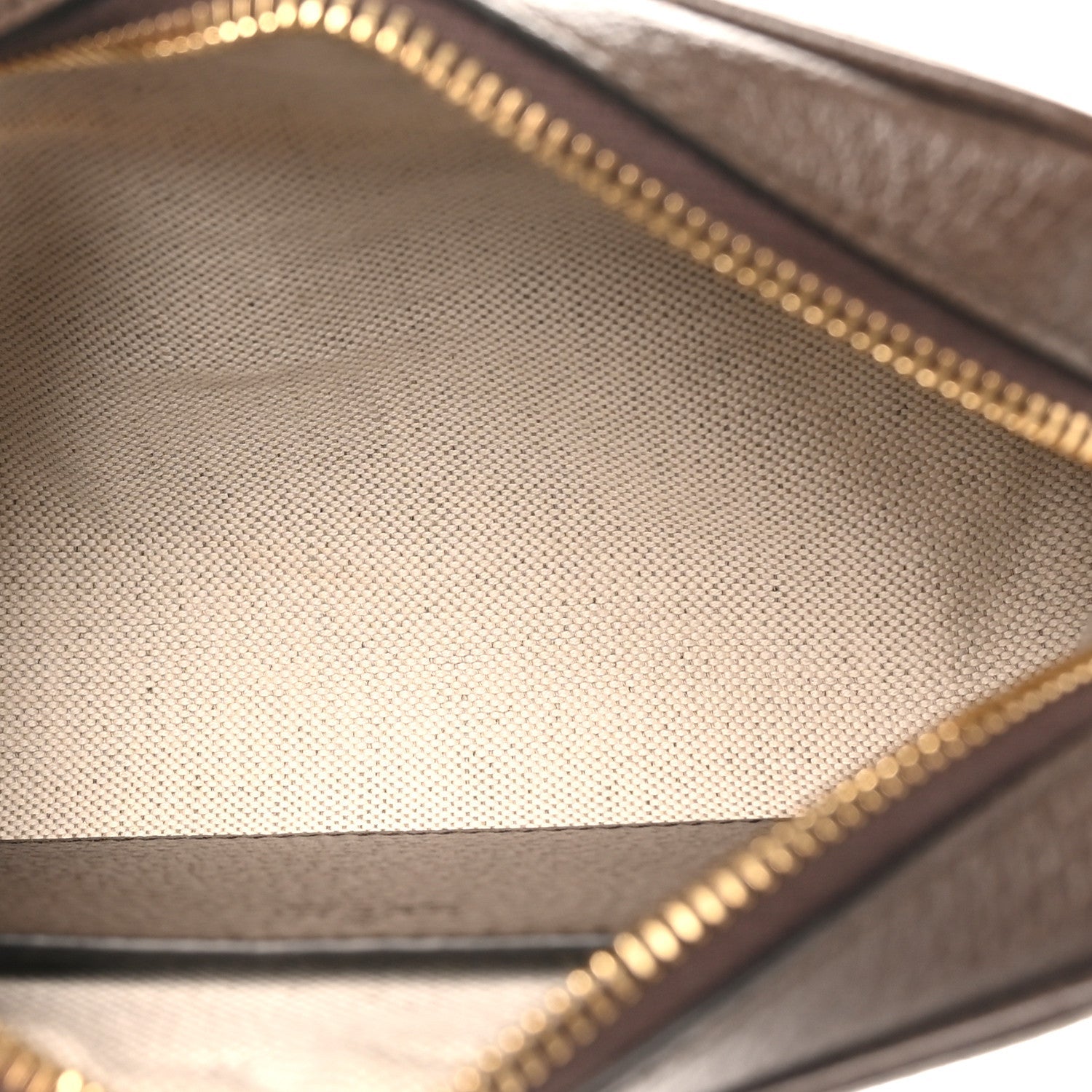 Denim Monogram Textured Dollar Calfskin Super Mini Ophidia Shoulder Bag Beige Ebony New Acero