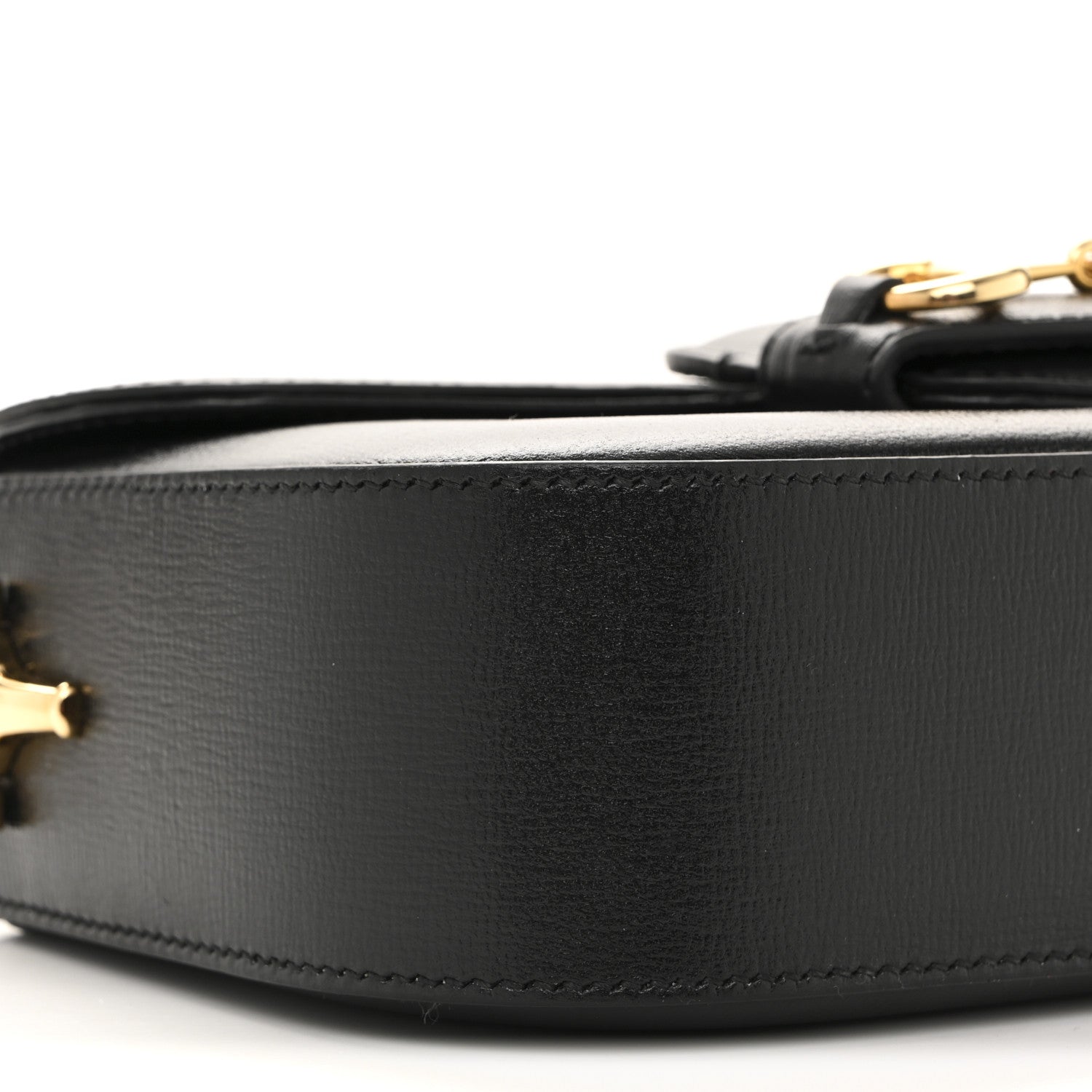 Azalea Calfskin Small Horsebit 1955 Chain Shoulder Bag Black