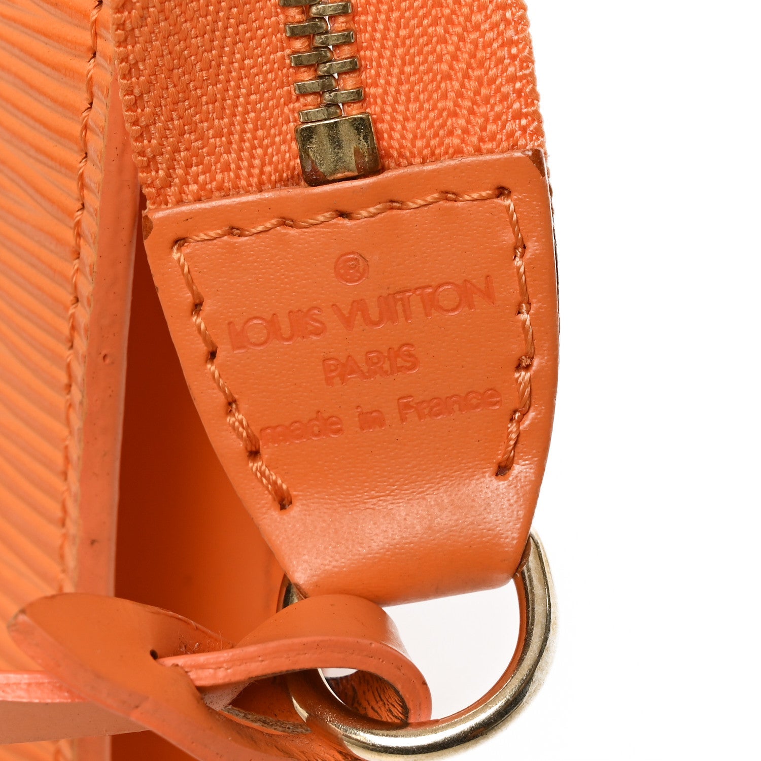 Epi Pochette Accessories 24 Mandarin