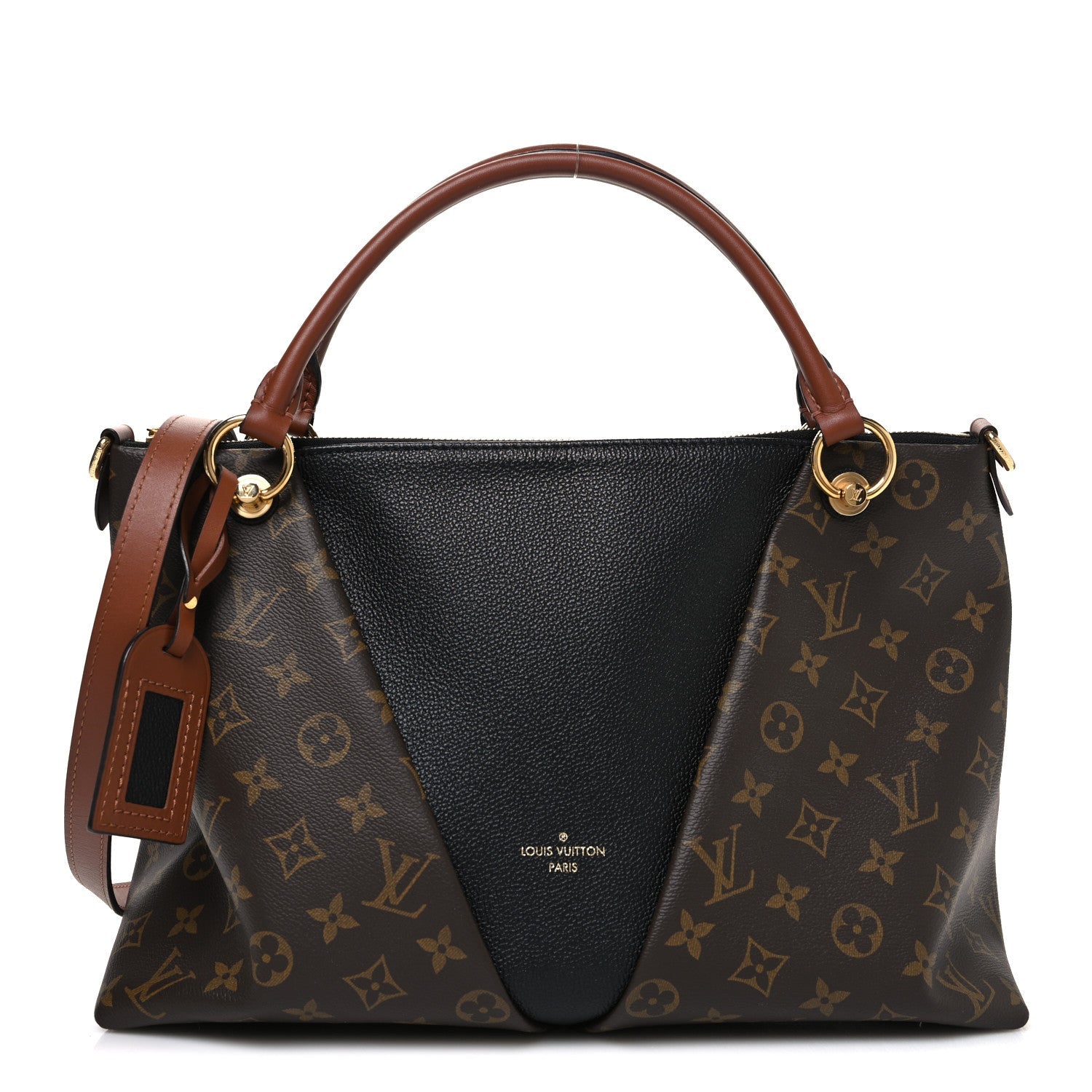 Monogram V Tote MM Black