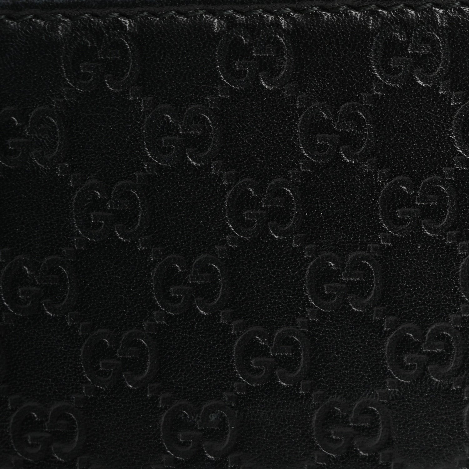 Microguccissima Zip Around Wallet Black