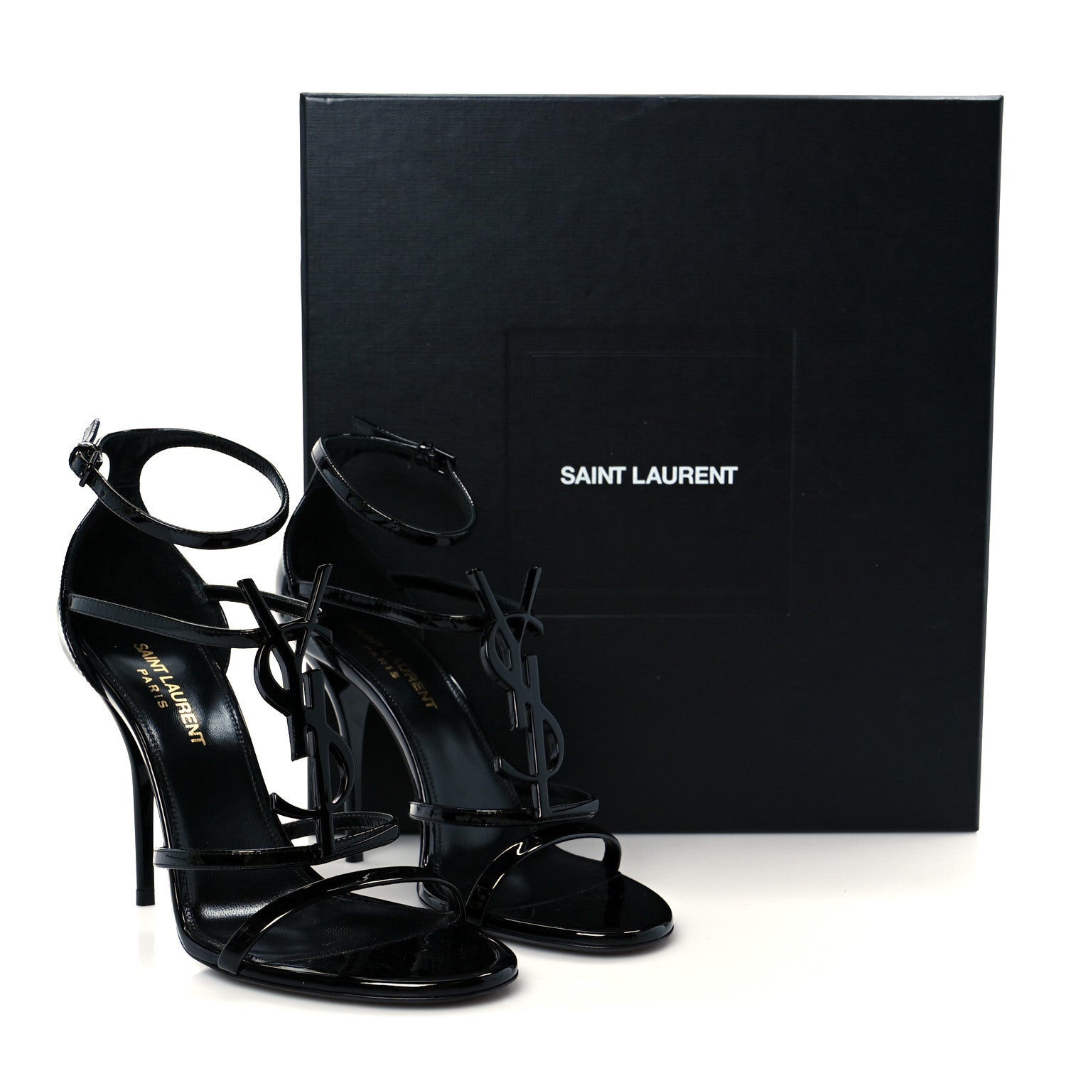 Vernice Chiffon Cassandra 100 Ankle Strap Sandals 37.5 Black