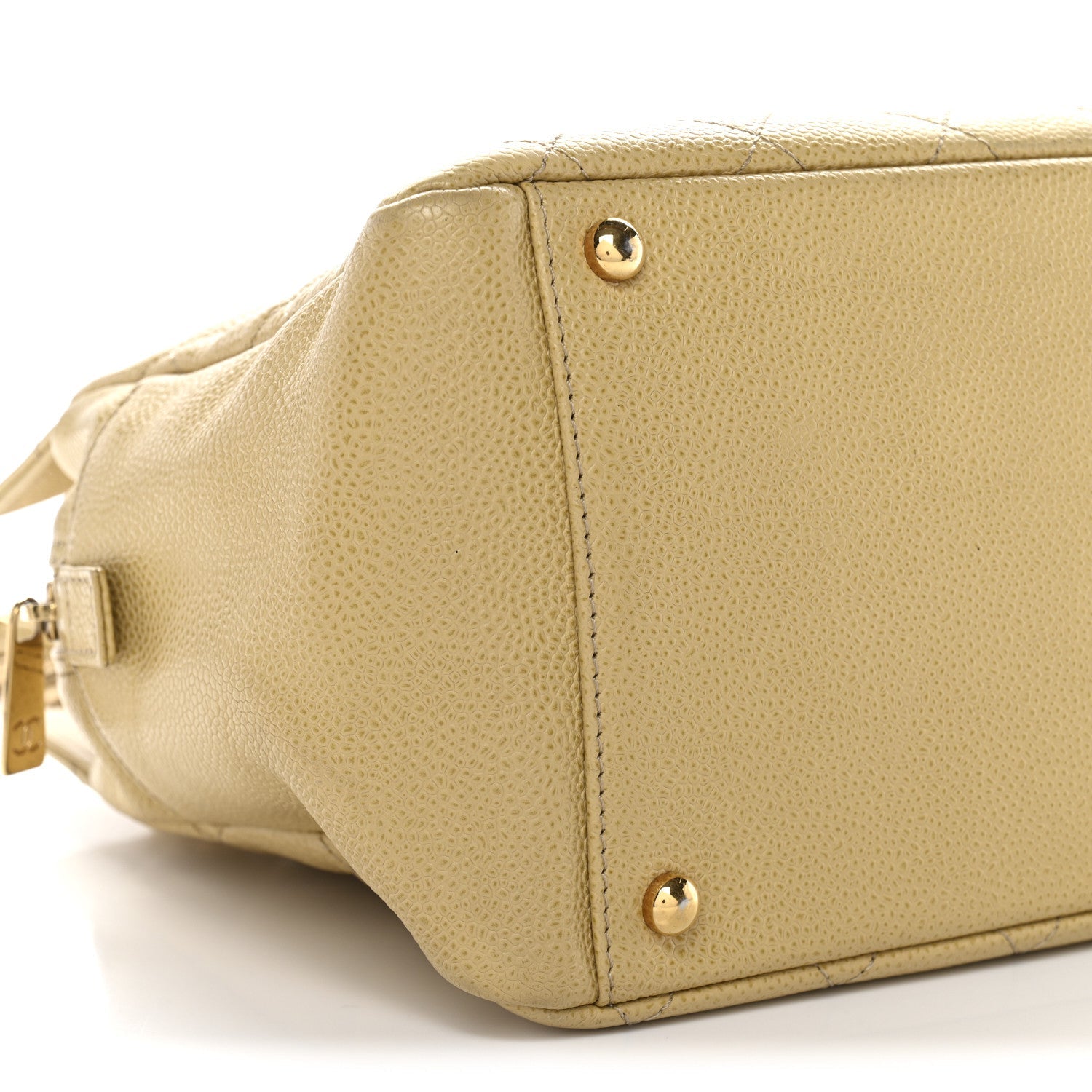 Caviar Quilted Petit Timeless Tote PTT Beige