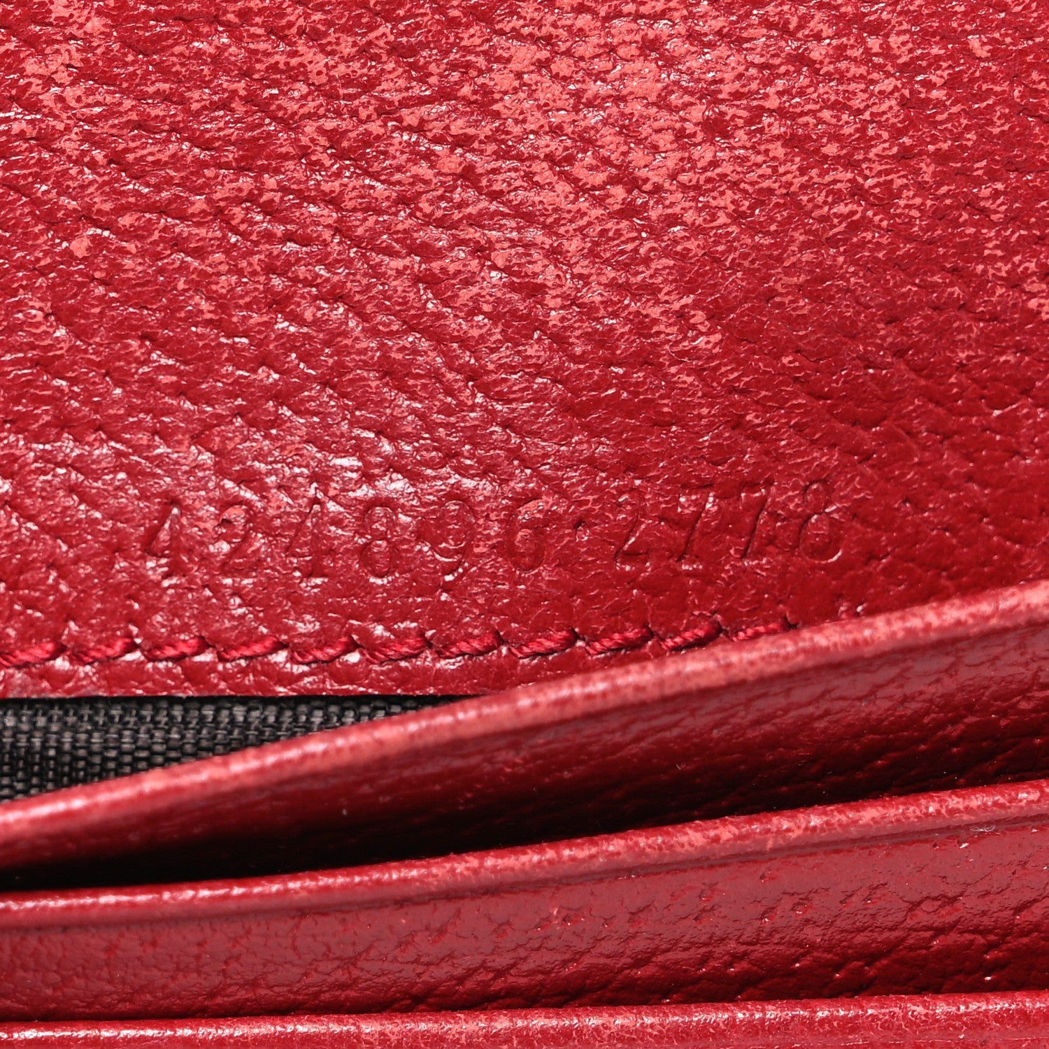 GG Supreme Monogram Tian Card Case Beige Multicolor Red
