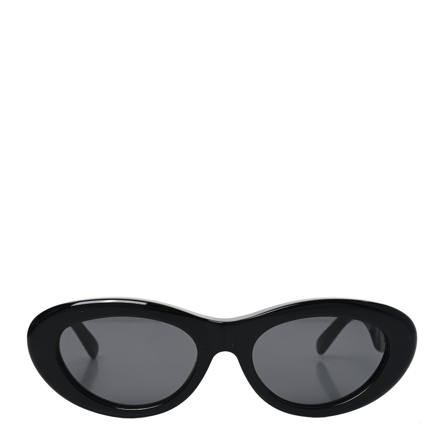 Acetate LV Oval Sunglasses Z1981W Black