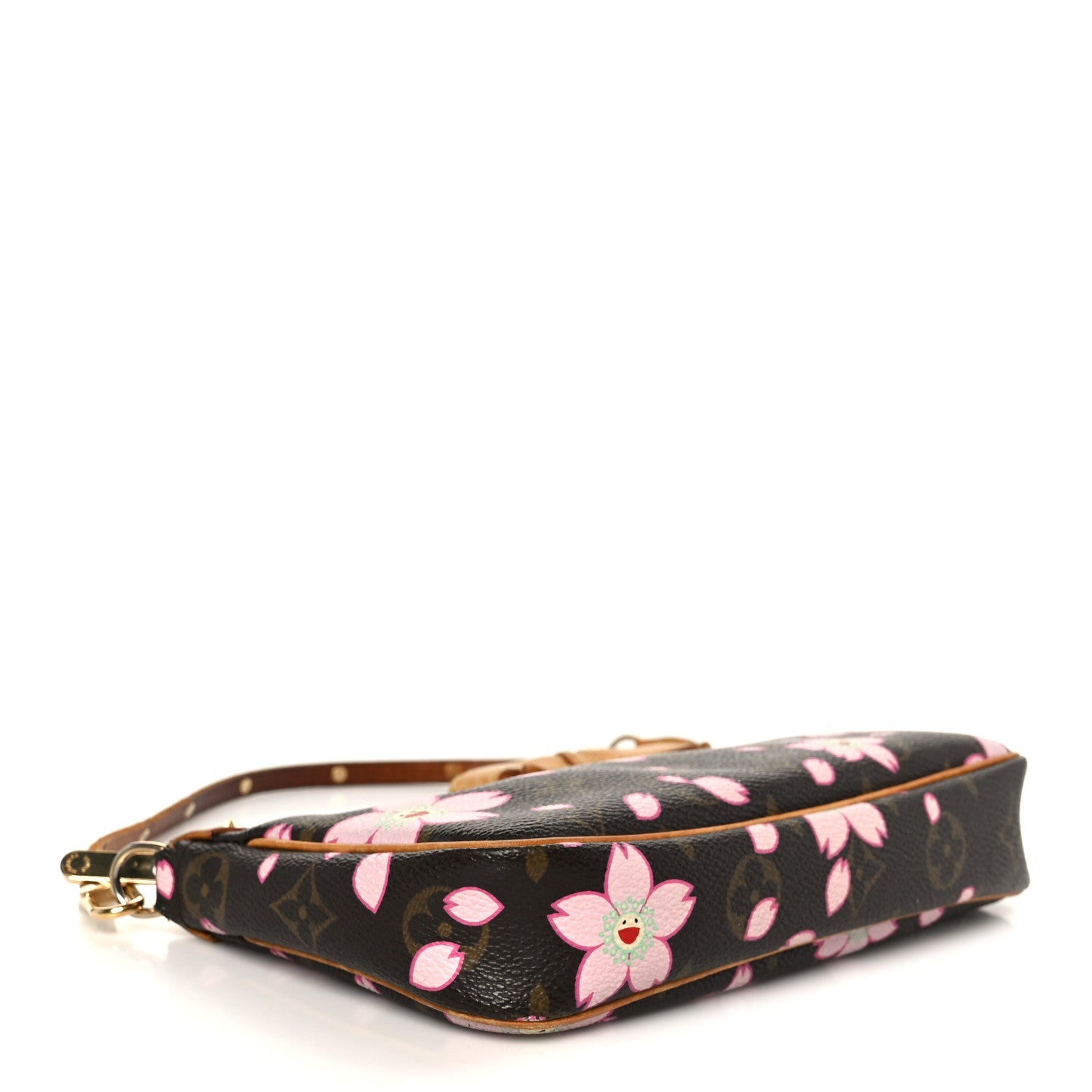 Monogram Cherry Blossom Pochette Accessories Brown
