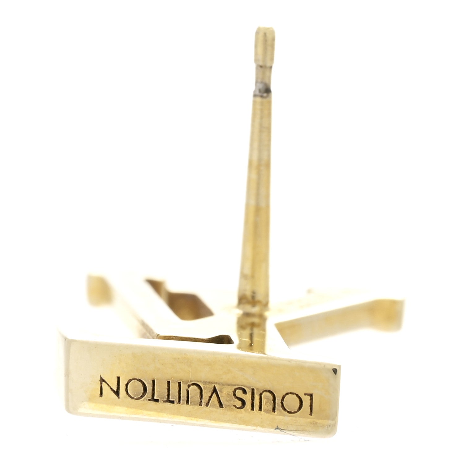 Metal LV Iconic Earrings Gold