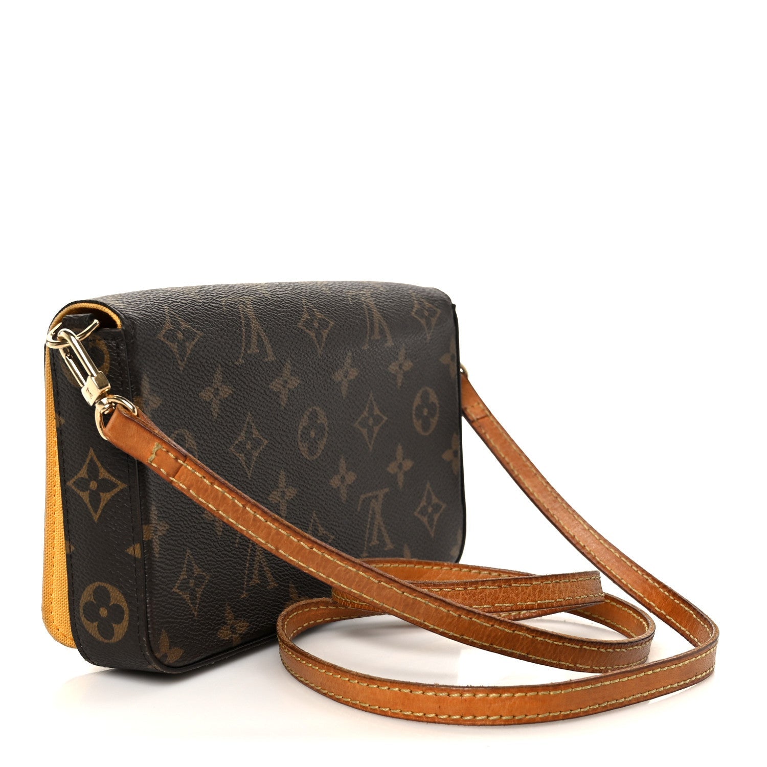 Monogram 2022 Christmas Animation New York Soho Pochette Felicie Chain Wallet Yellow