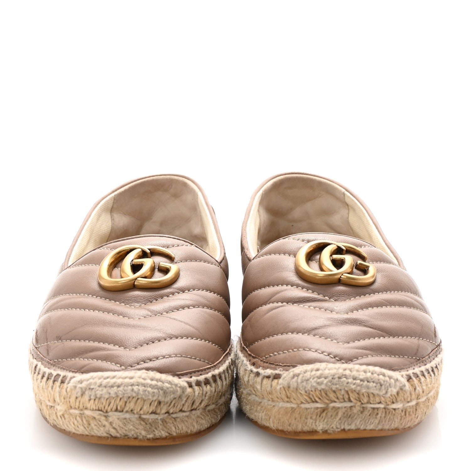 Nappa Matelasse GG Marmont Espadrilles 39 Porcelain Rose