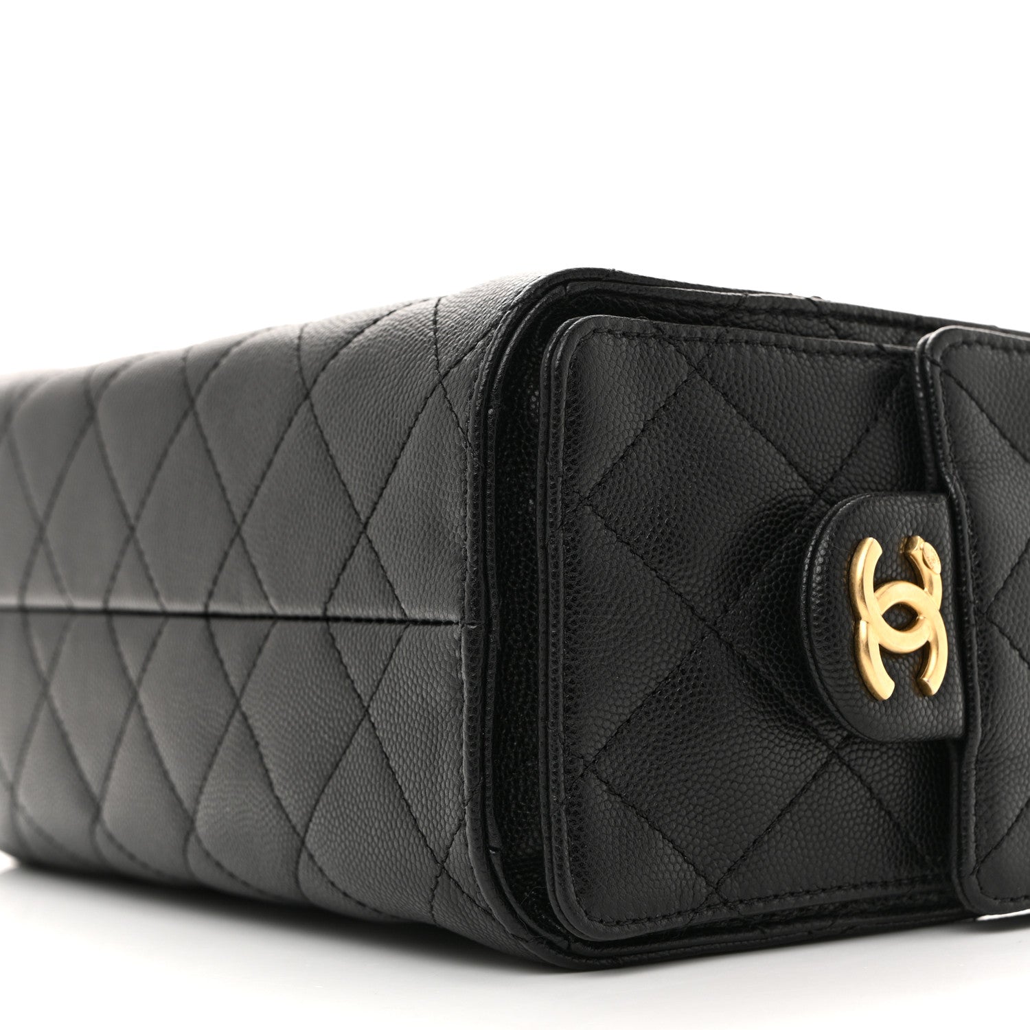 Caviar Quilted Mini Chanel 25 Handbag Black
