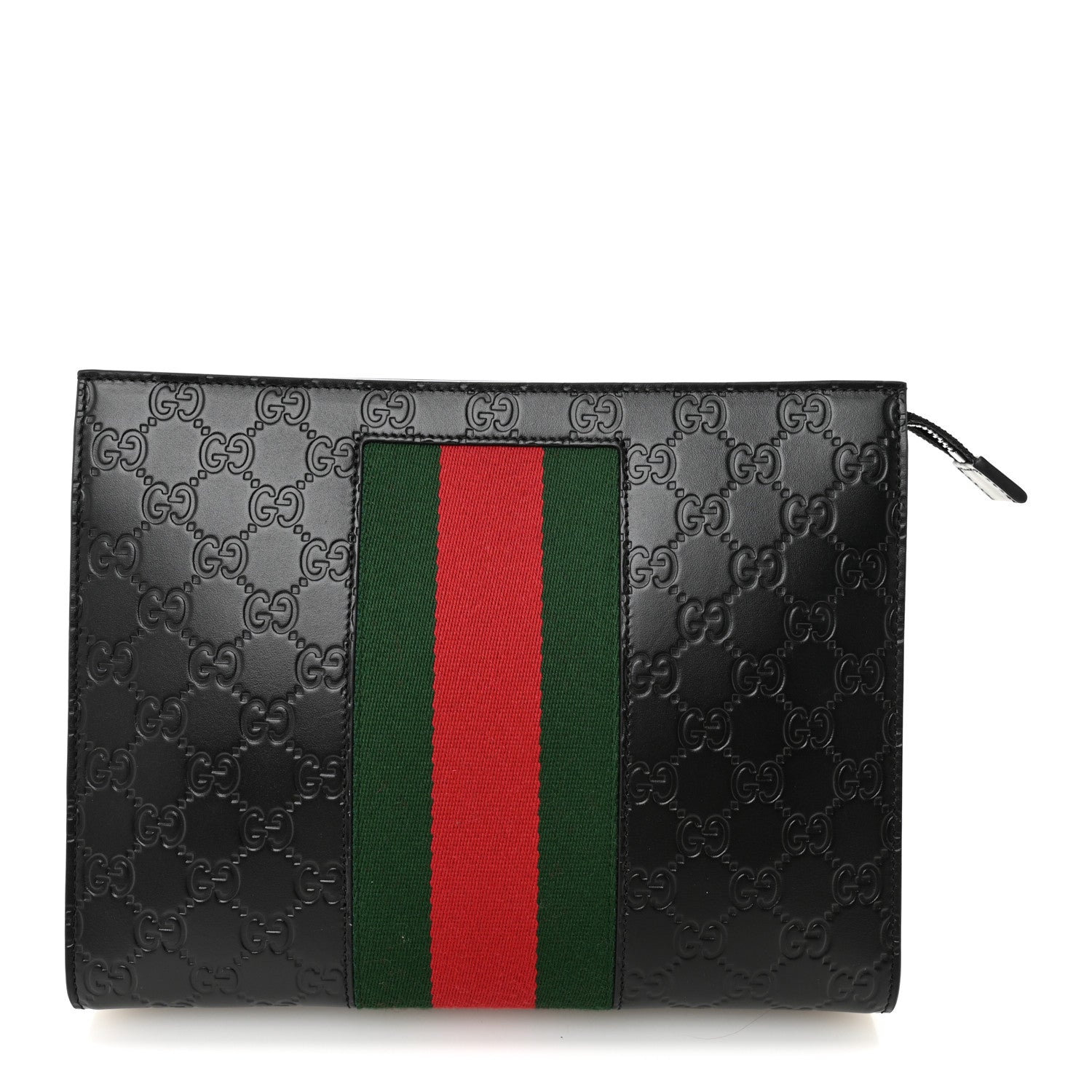 Guccissima Signature Web New Web Cosmetic Case Black