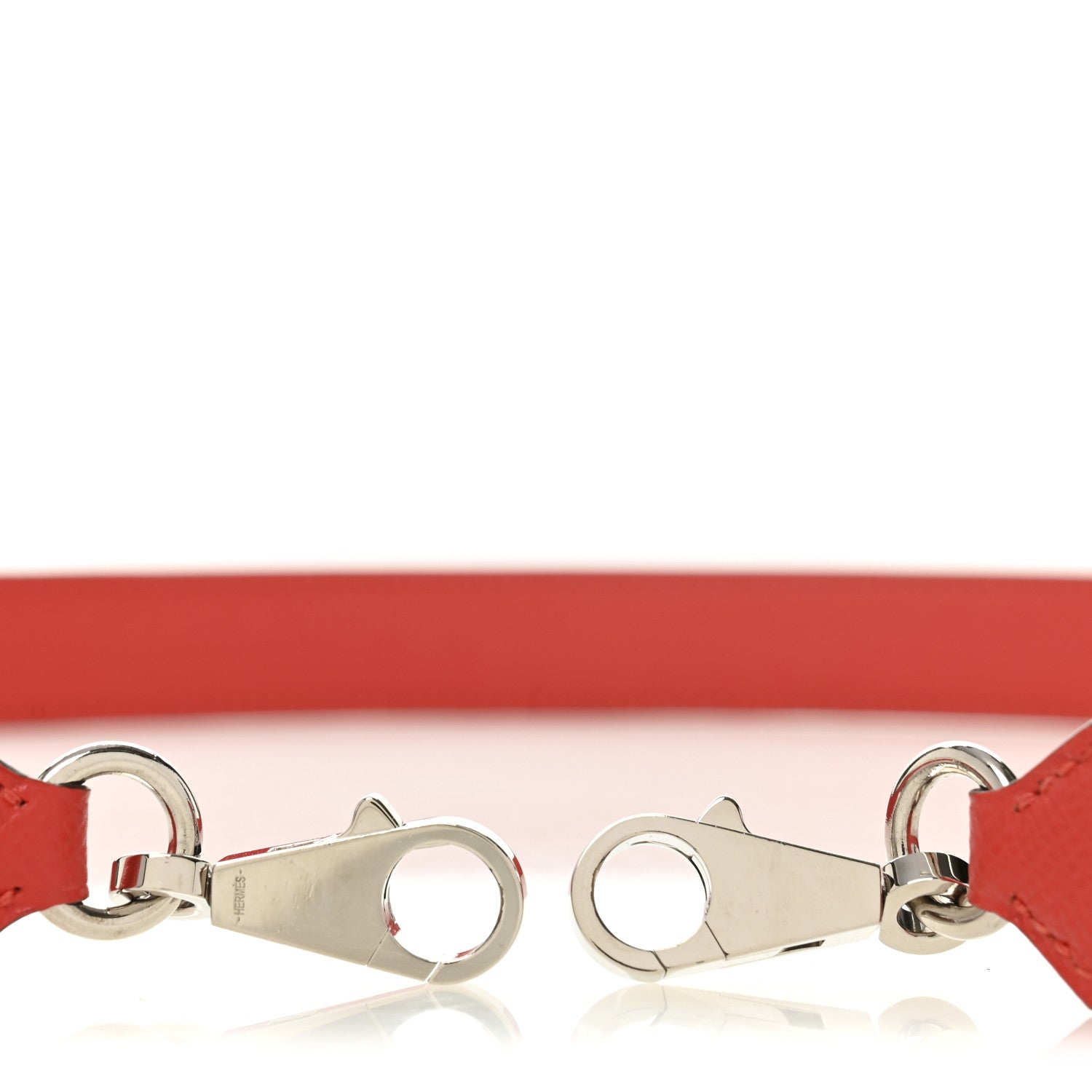 Epsom 25mm Tressage Shoulder Strap Capucine Celeste Rouge H