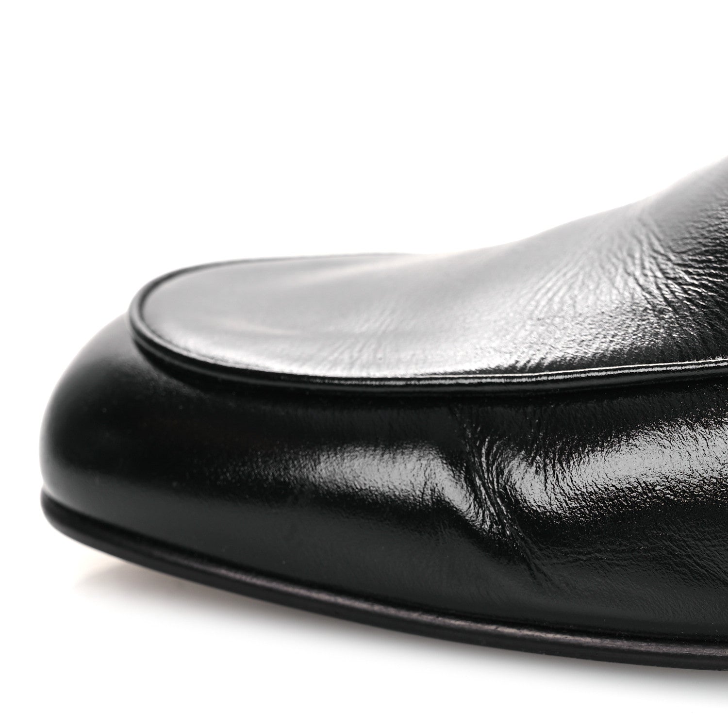 Shiny Calfskin Crystal CC Mules 41 Black