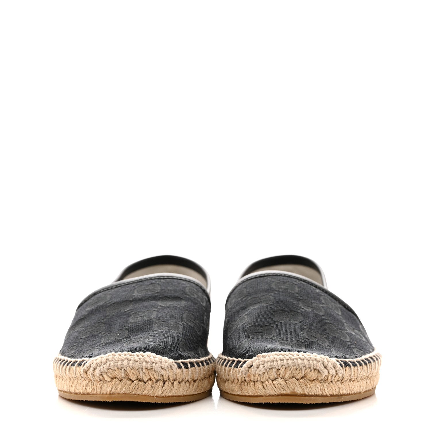 Monogram Espadrilles 37 Black