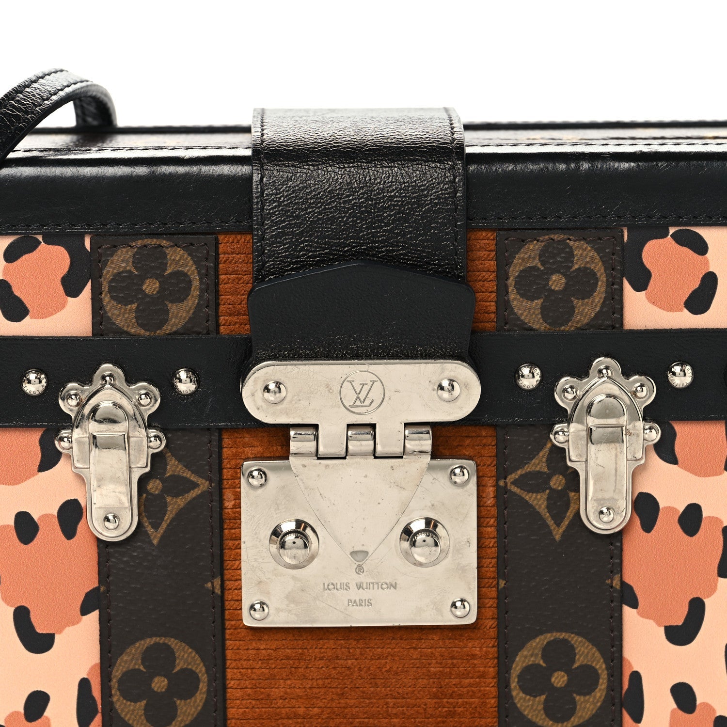 Monogram Leopard Corduroy Petite Malle