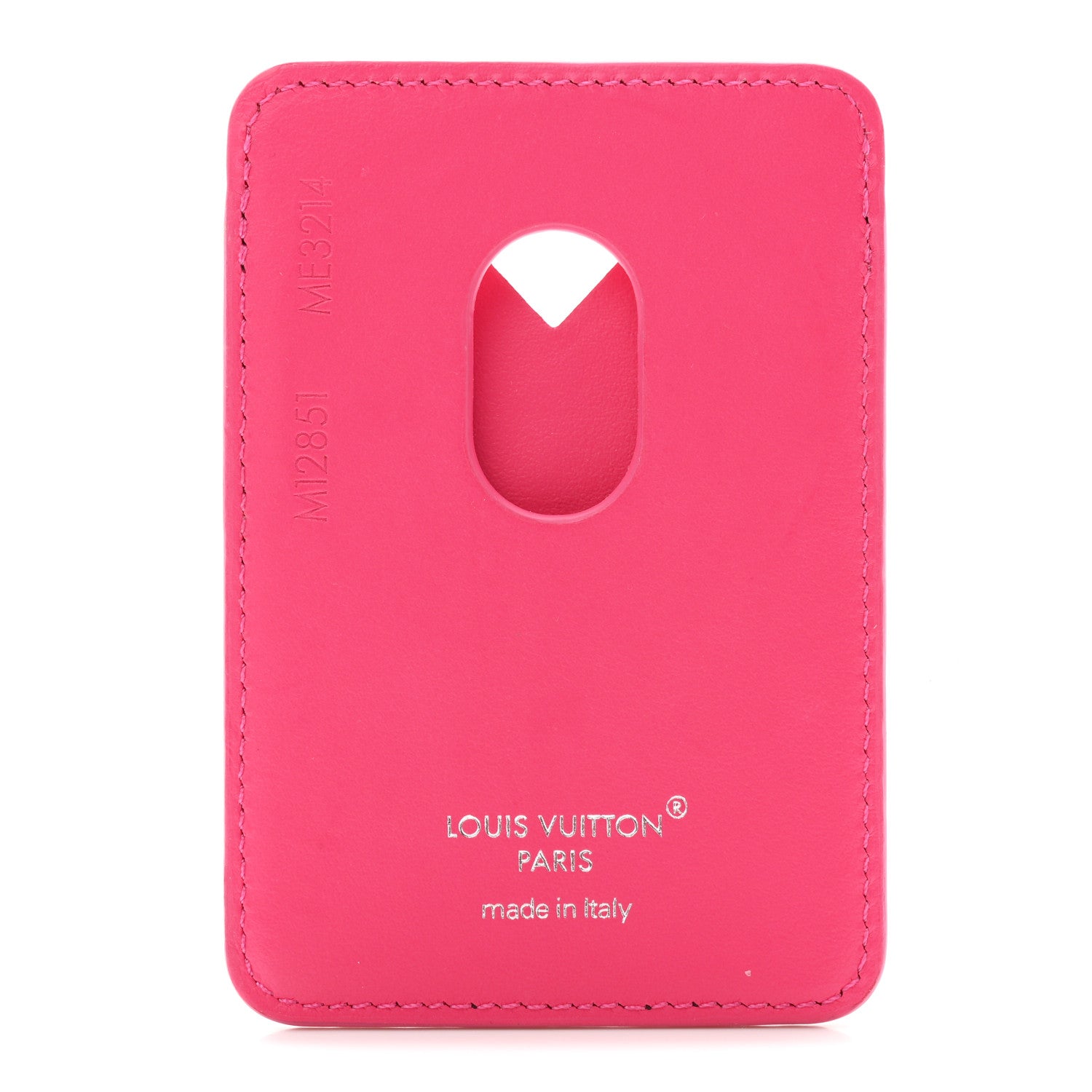 Monogram Macassar Magnetic Card Holder Pondichery Pink
