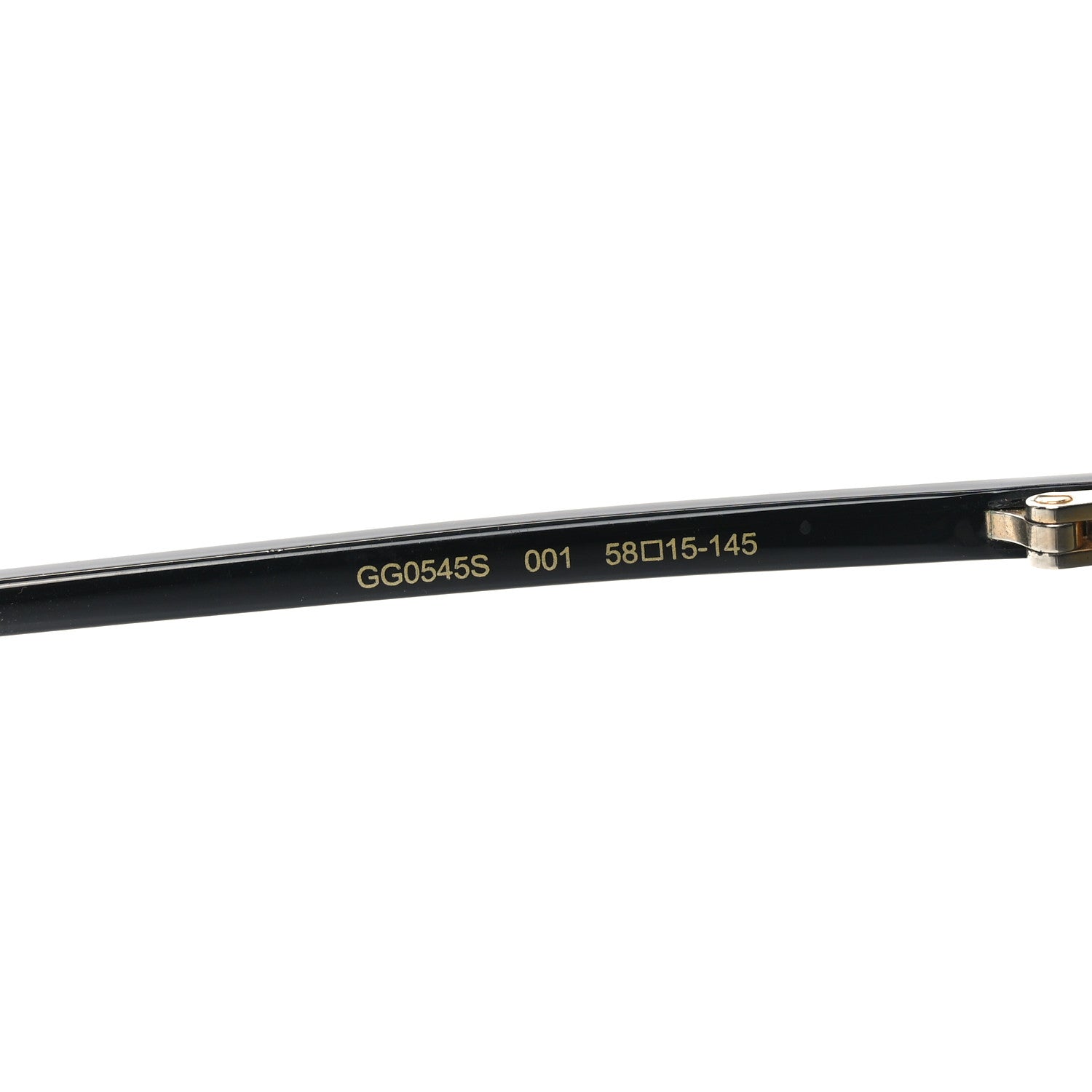 Acetate Brow Bar Aviator Sunglasses GG0545S Black