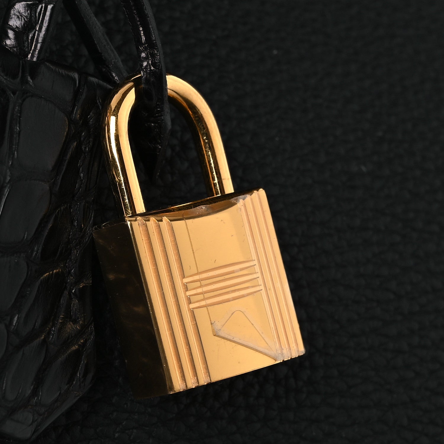 Togo Matte Alligator Birkin Touch 30 Black