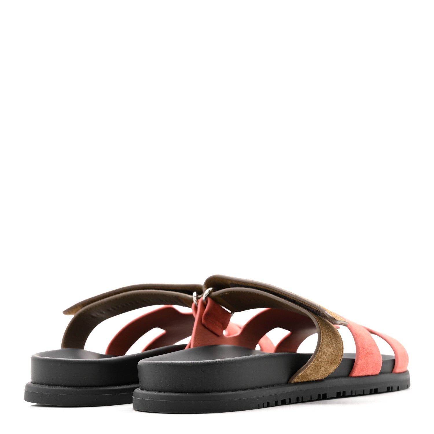 Suede Goatskin Womens Chypre Sandals 40 Rouge Tomette Terre Ambree