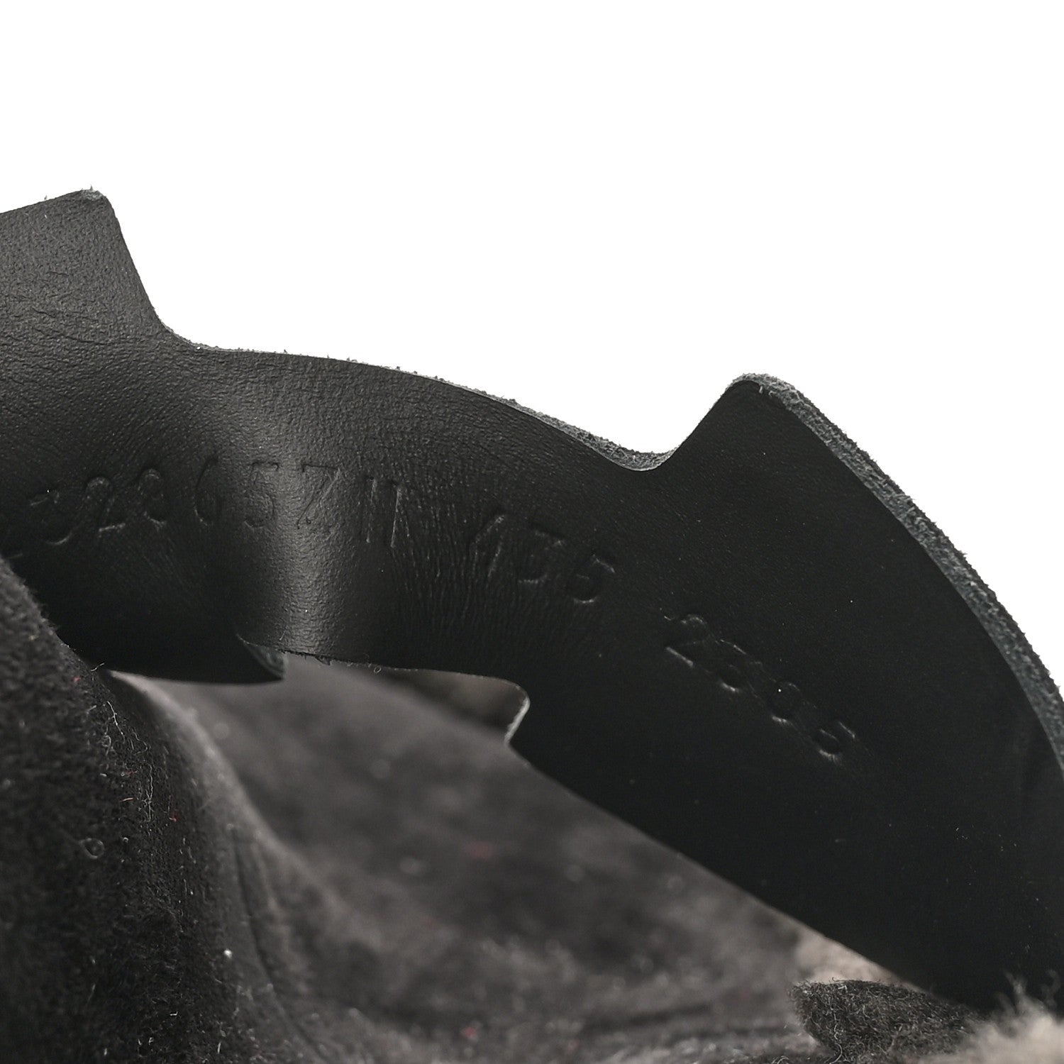 Suede Goatskin Shearling Mens Go Mules 43.5 Black