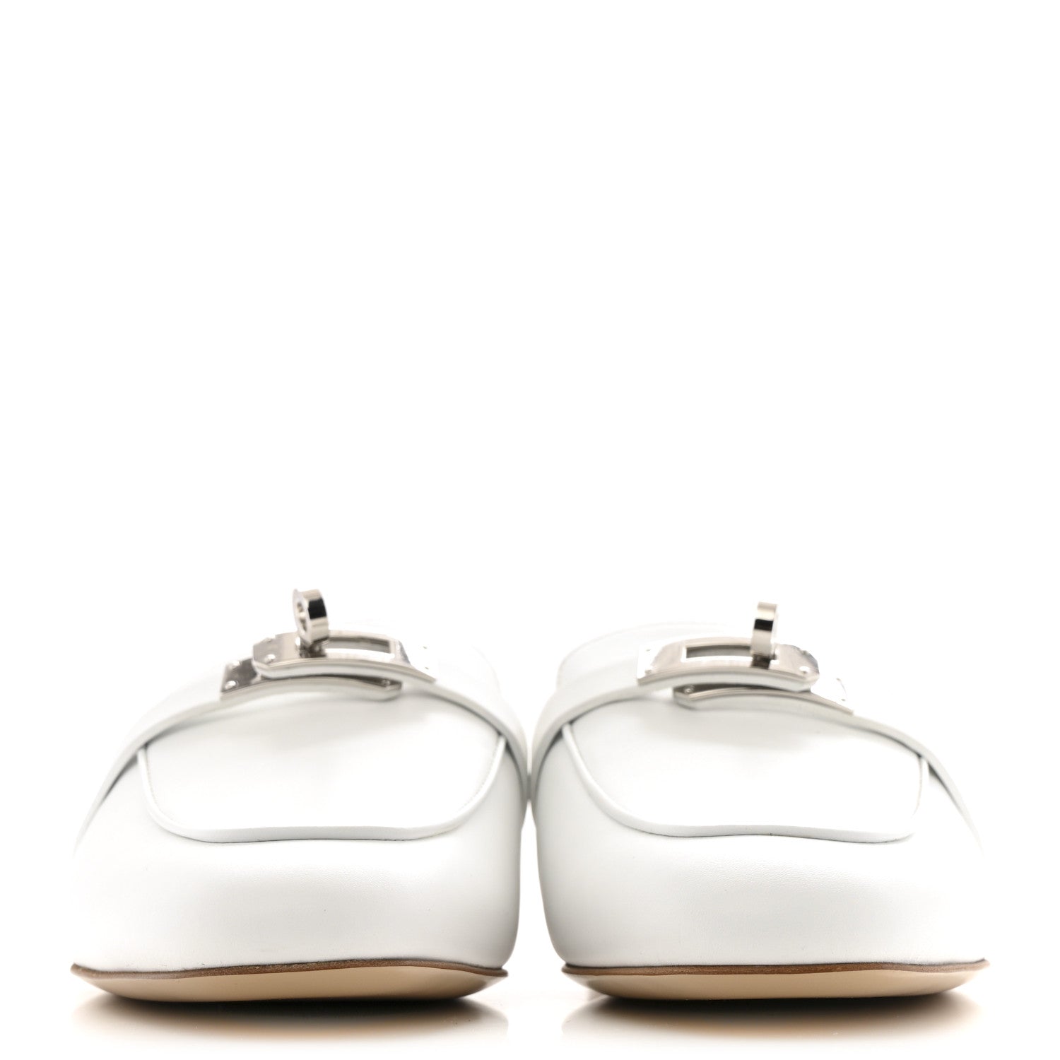 Calfskin Oz Mules 37.5 White