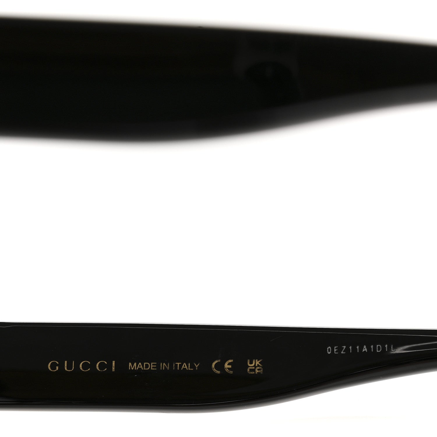 Acetate Round GG Sunglasses GG0319S Black