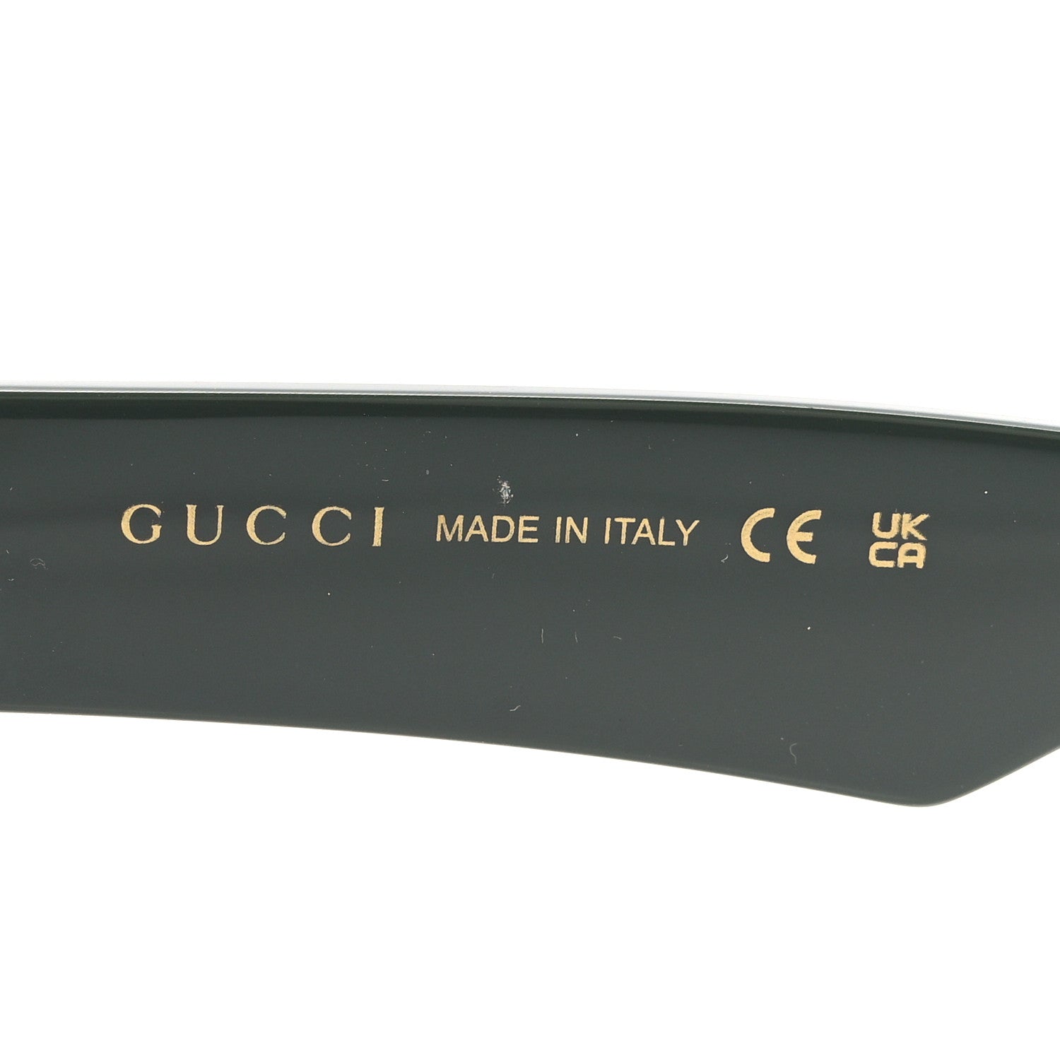 Acetate Rectangle Sunglasses GG0962S Black Khaki