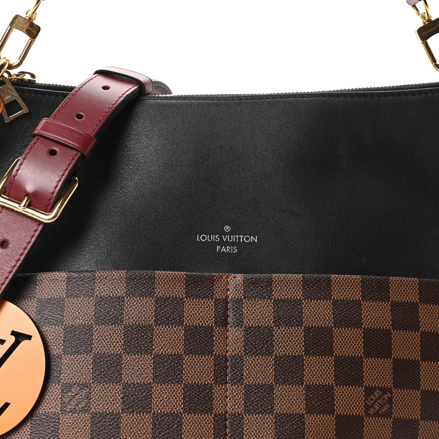 Damier Ebene Calfskin Maida Black